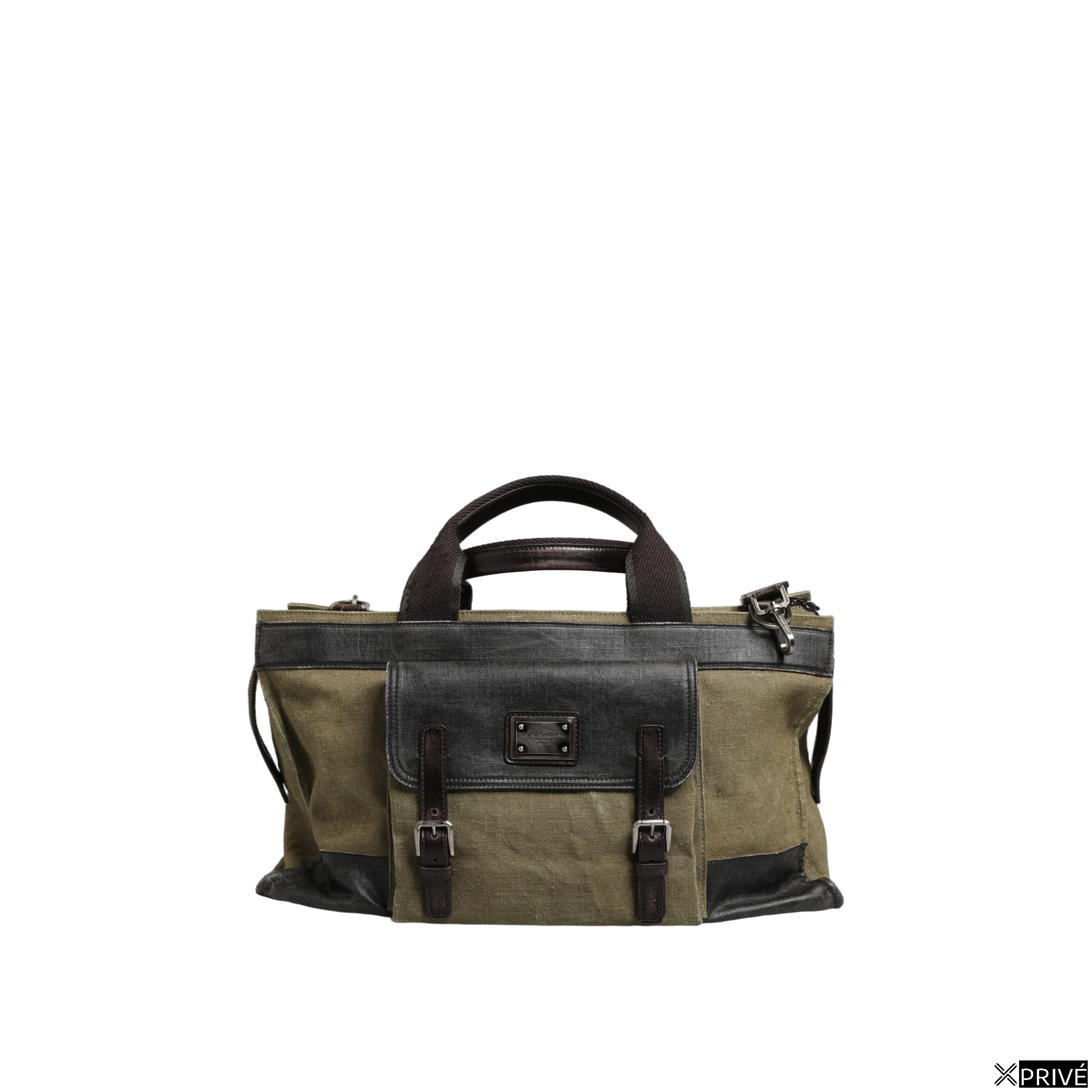 Sac vert foncé en Cuir — 1