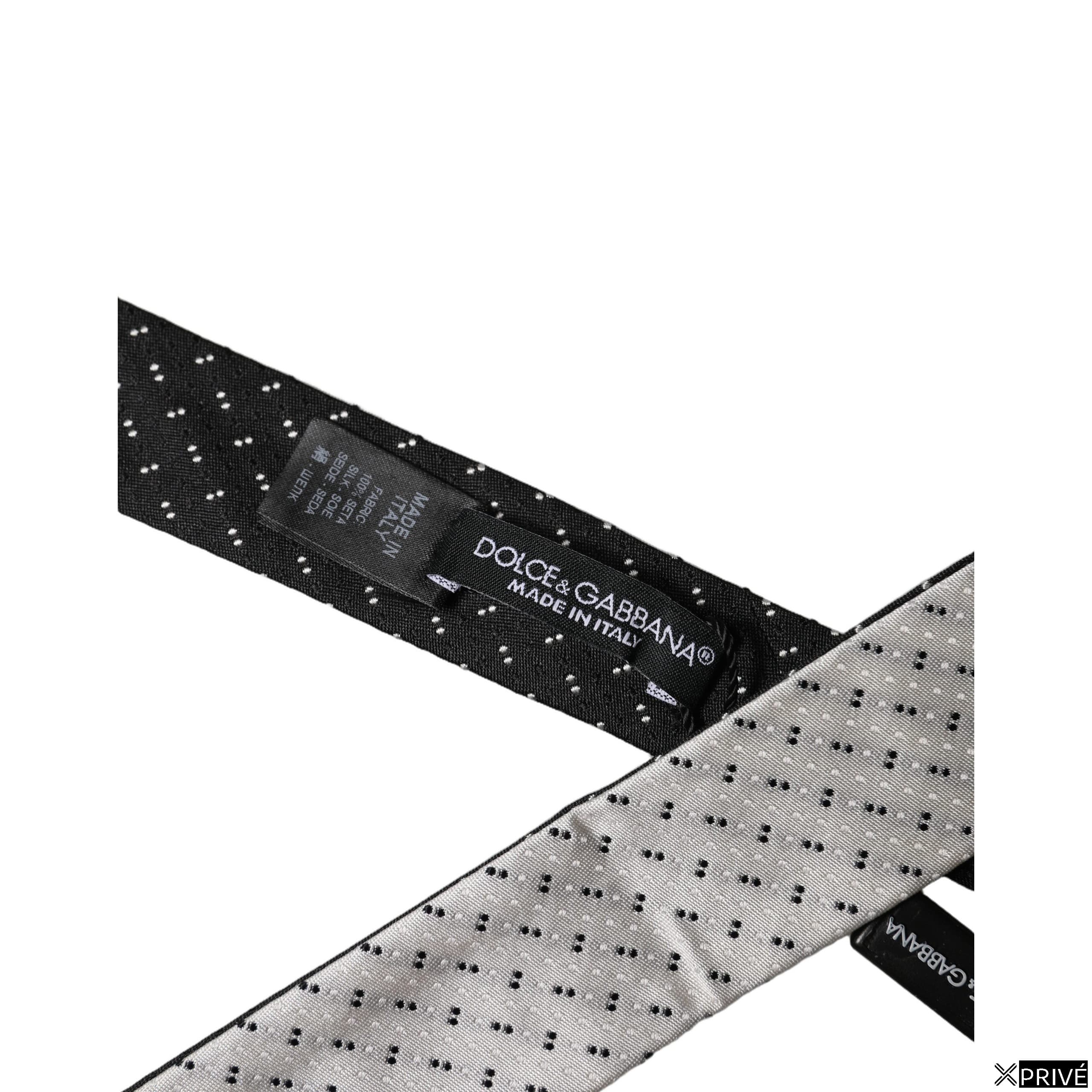 Cravate et nœud papillon noir et blanc — 3