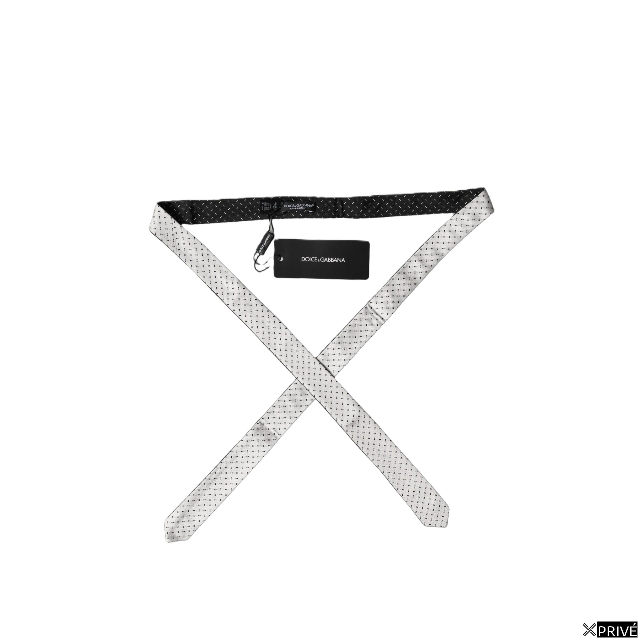 Cravate et nœud papillon noir et blanc — 1