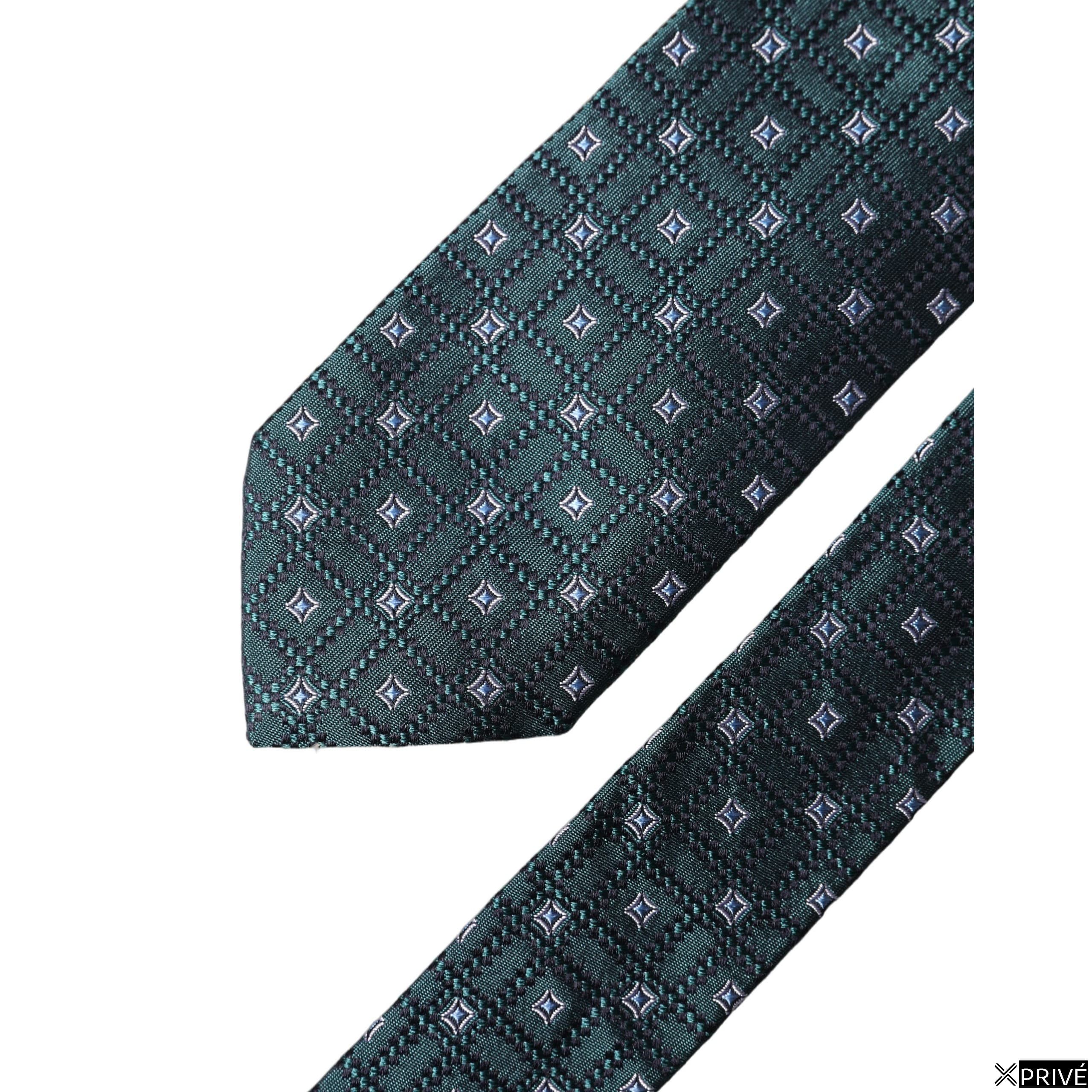 Cravate et nœud papillon vert foncé — 4