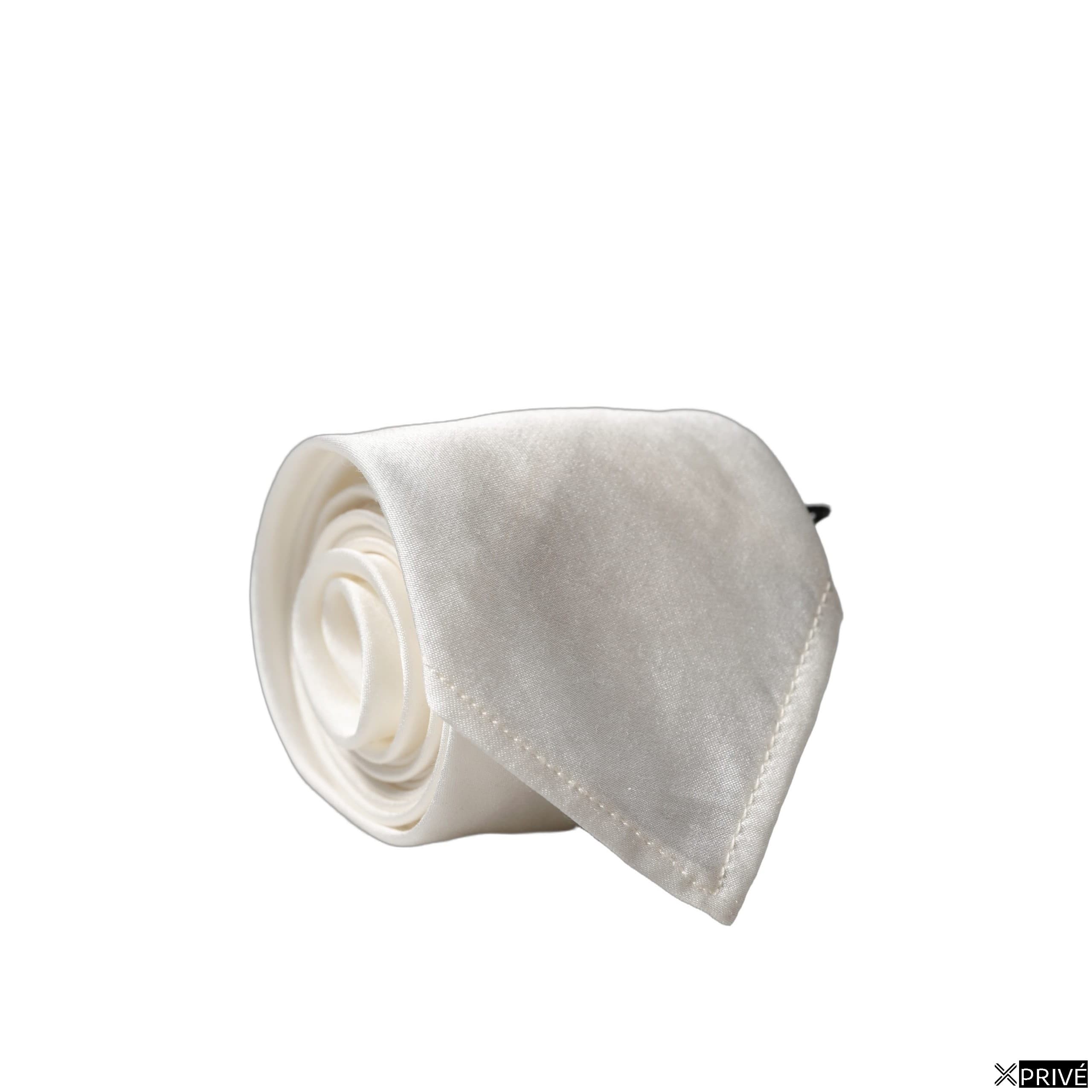 Cravate et nœud papillon blanc — 1