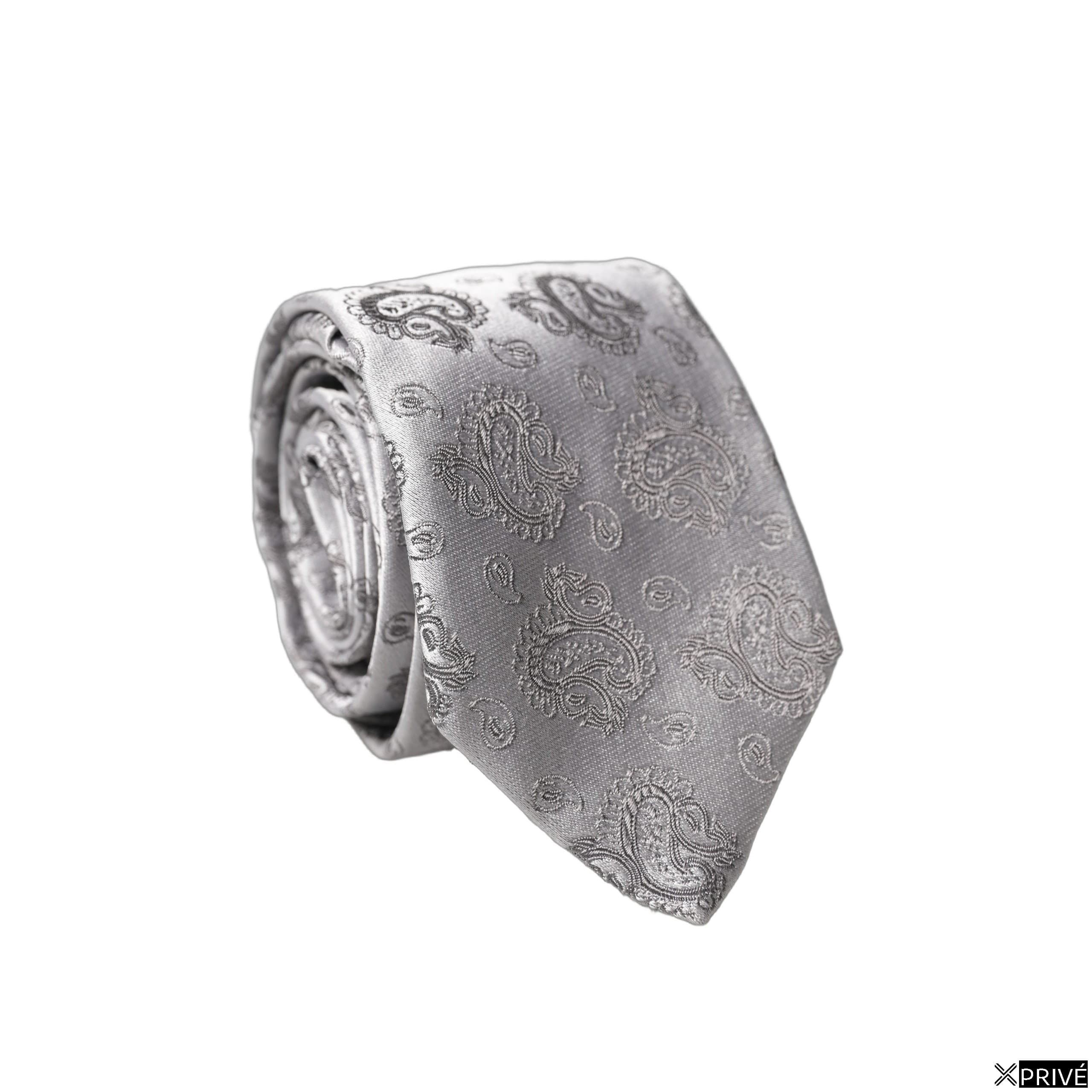 Cravate et nœud papillon gris — 1