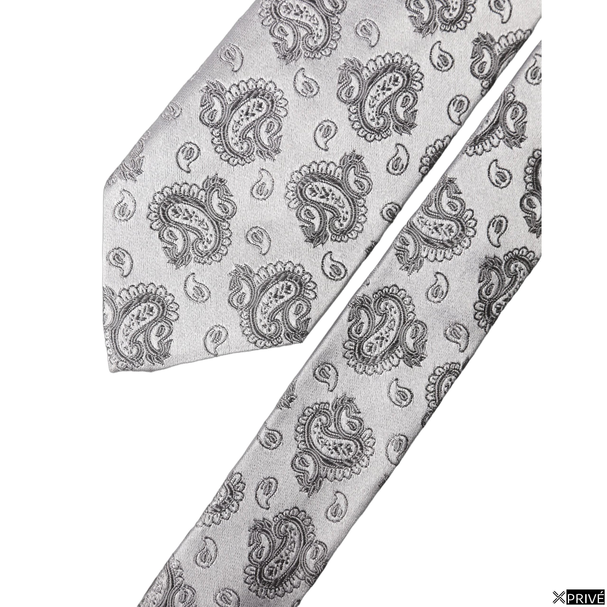 Cravate et nœud papillon gris — 4