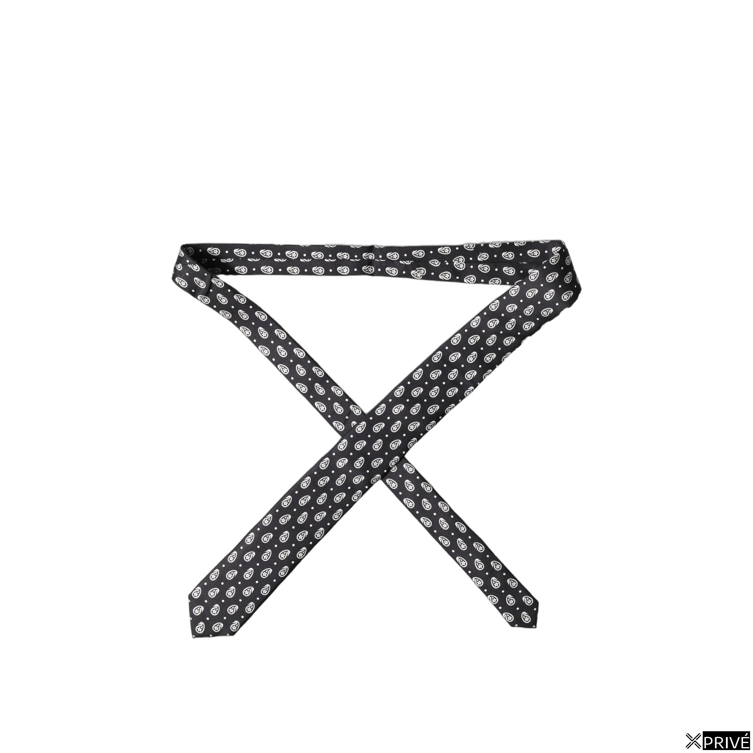 Cravate et nœud papillon noir et blanc — 6