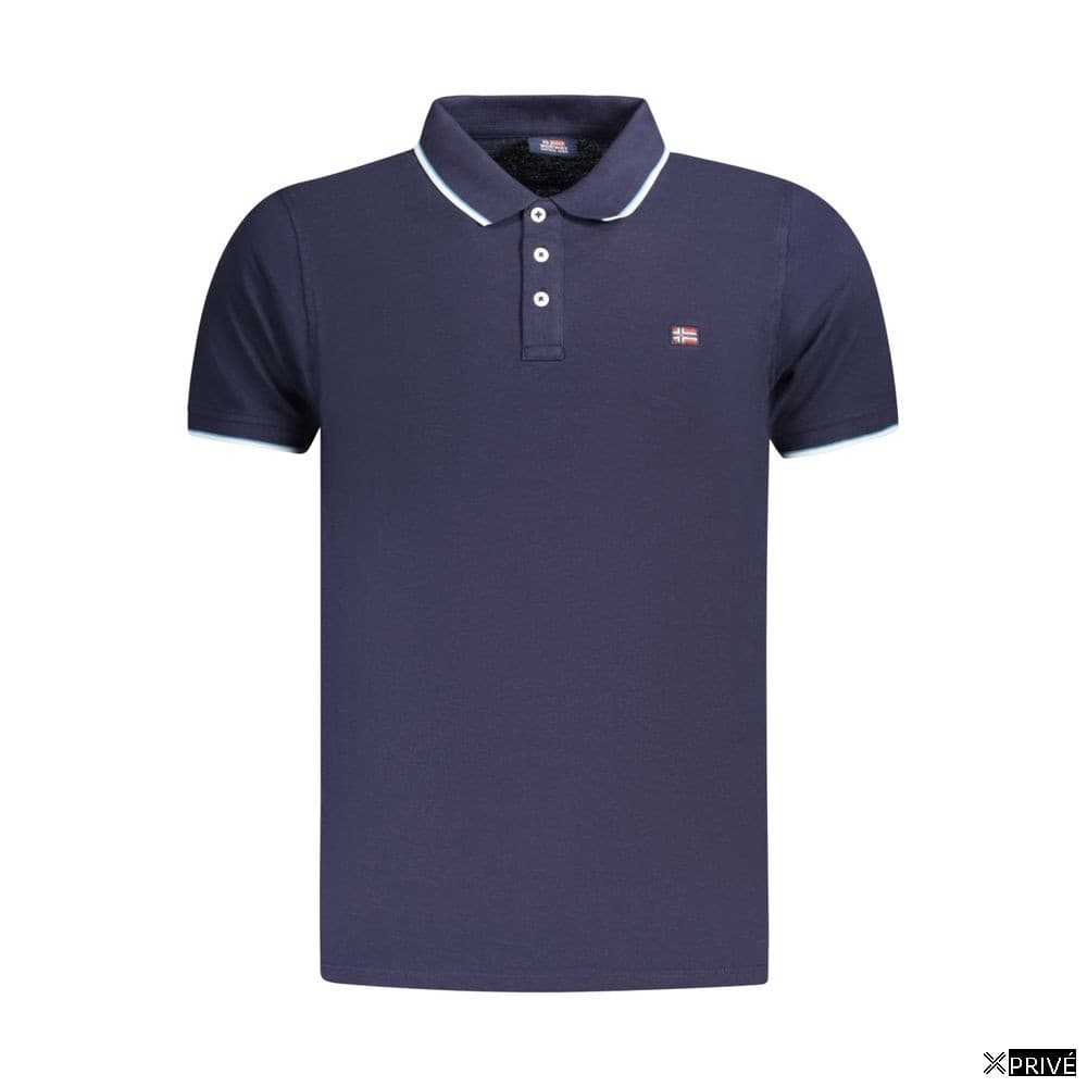 Polo bleu en Coton — 1