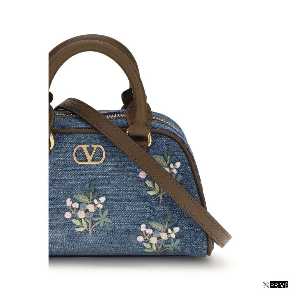 Sac à main bleu en Tissu — 4