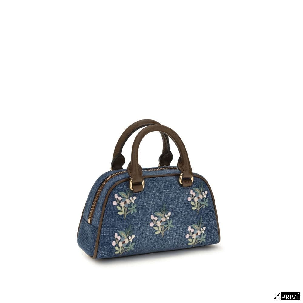 Sac à main bleu en Tissu — 3