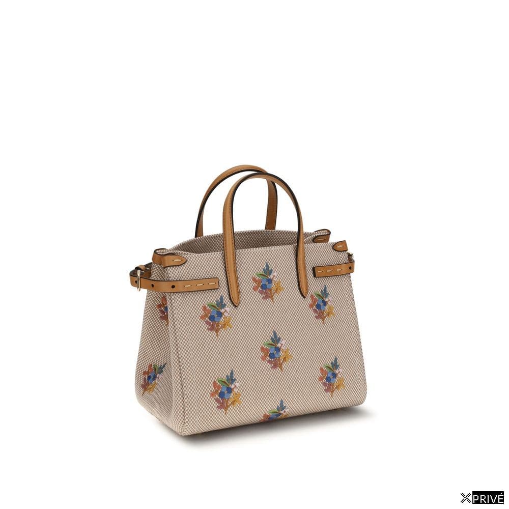 Sac à main beige en Tissu — 3