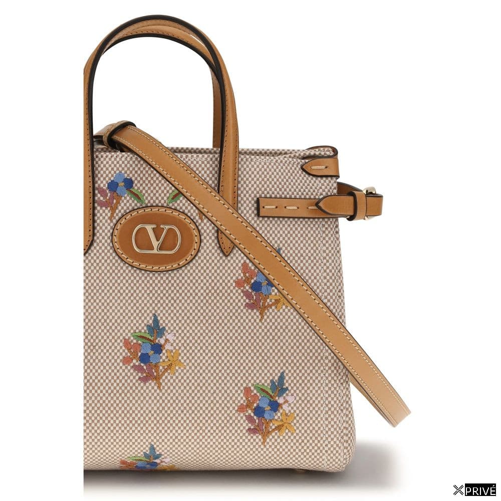 Sac à main beige en Tissu — 4