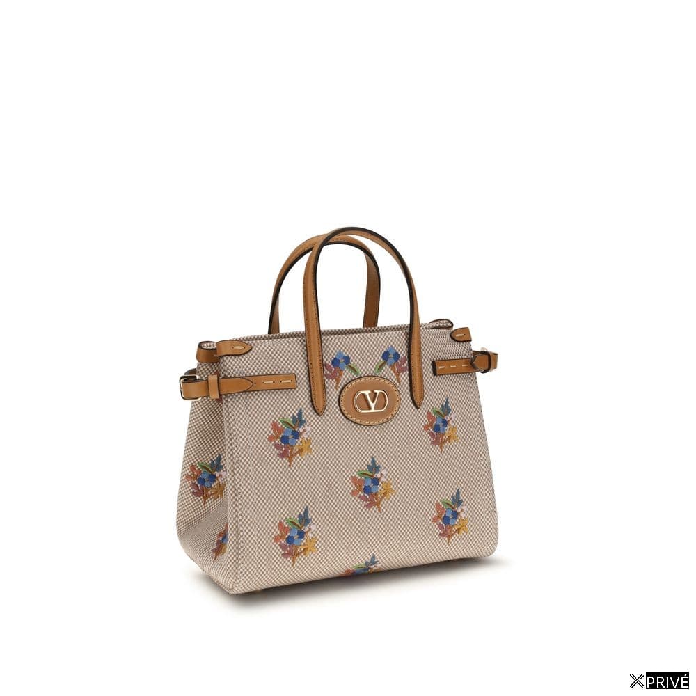 Sac à main beige en Tissu — 2
