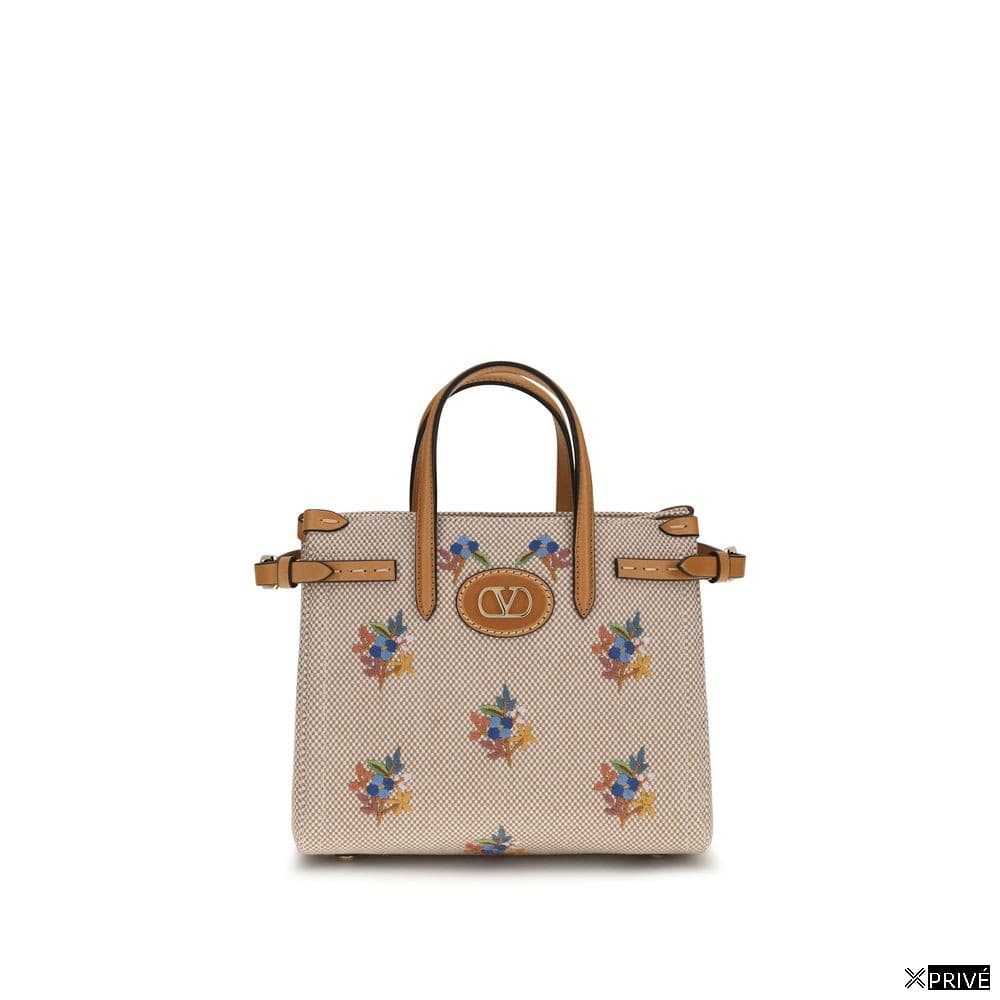 Sac à main beige en Tissu — 1