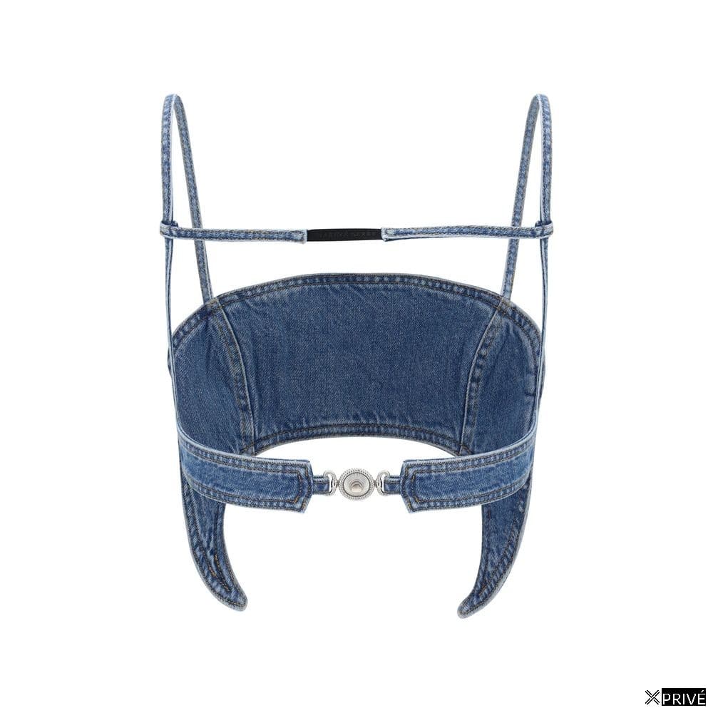 Top bleu en Coton — 2