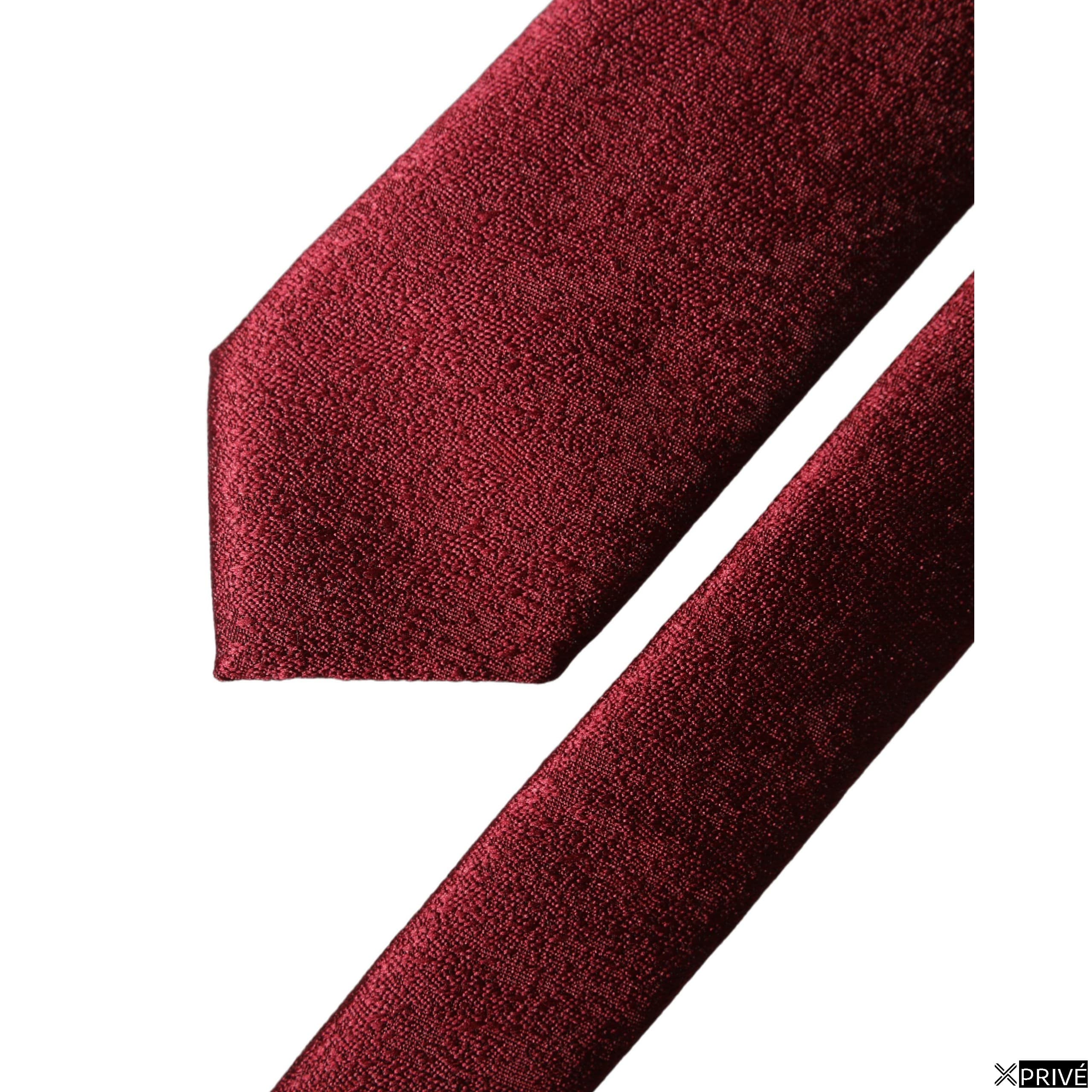 Cravate et nœud papillon bordeaux — 4