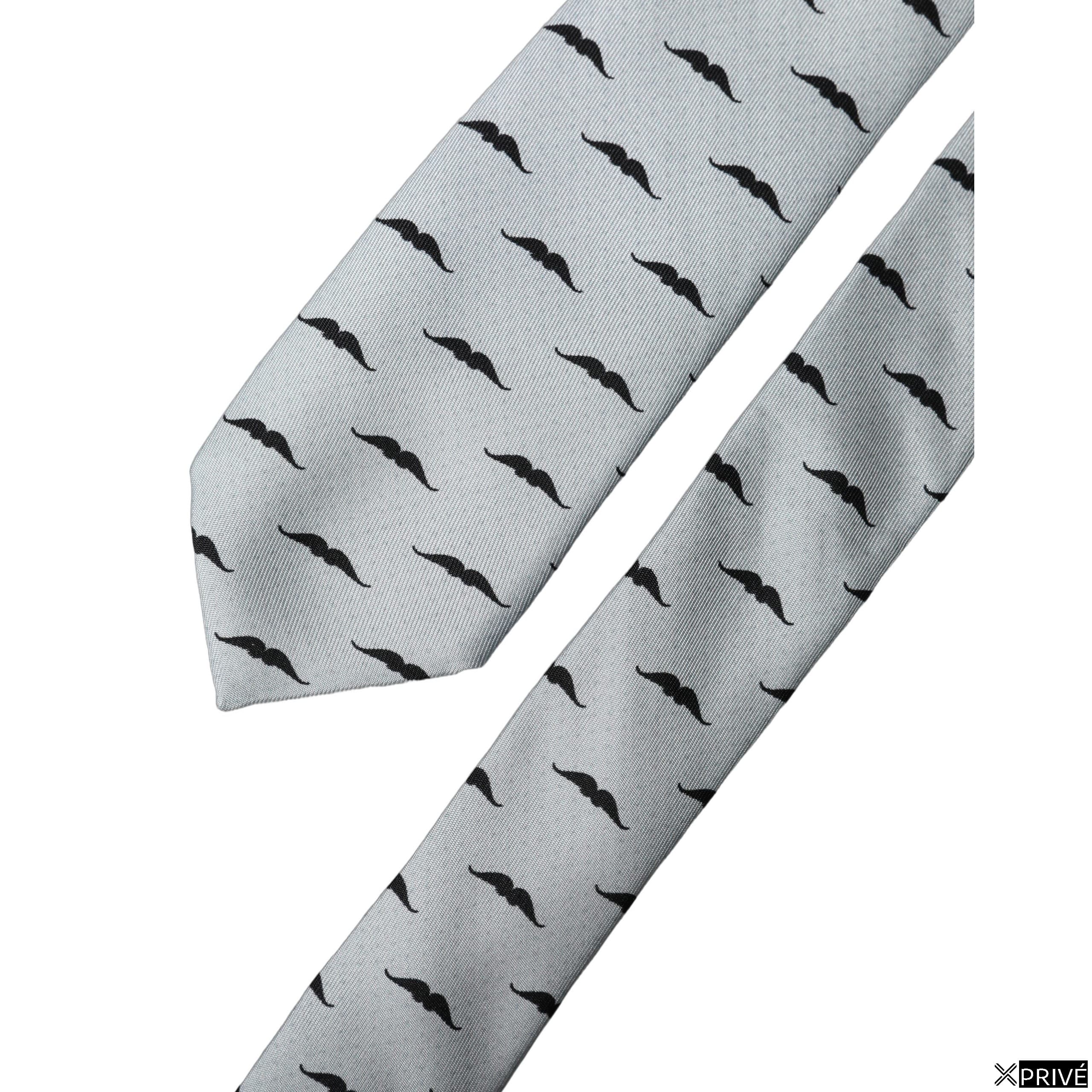 Cravate et nœud papillon gris — 3