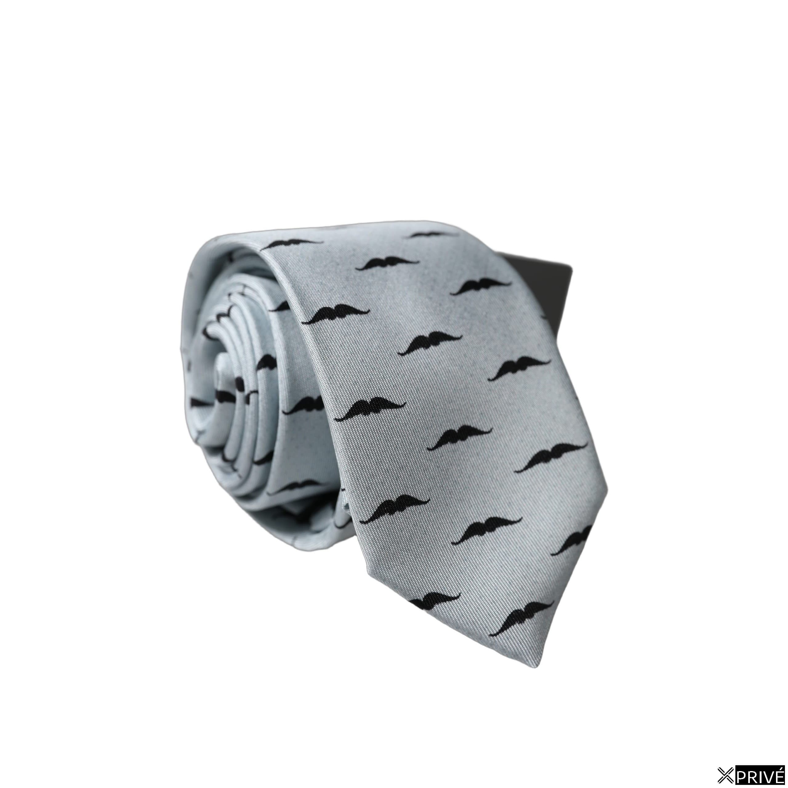 Cravate et nœud papillon gris — 1