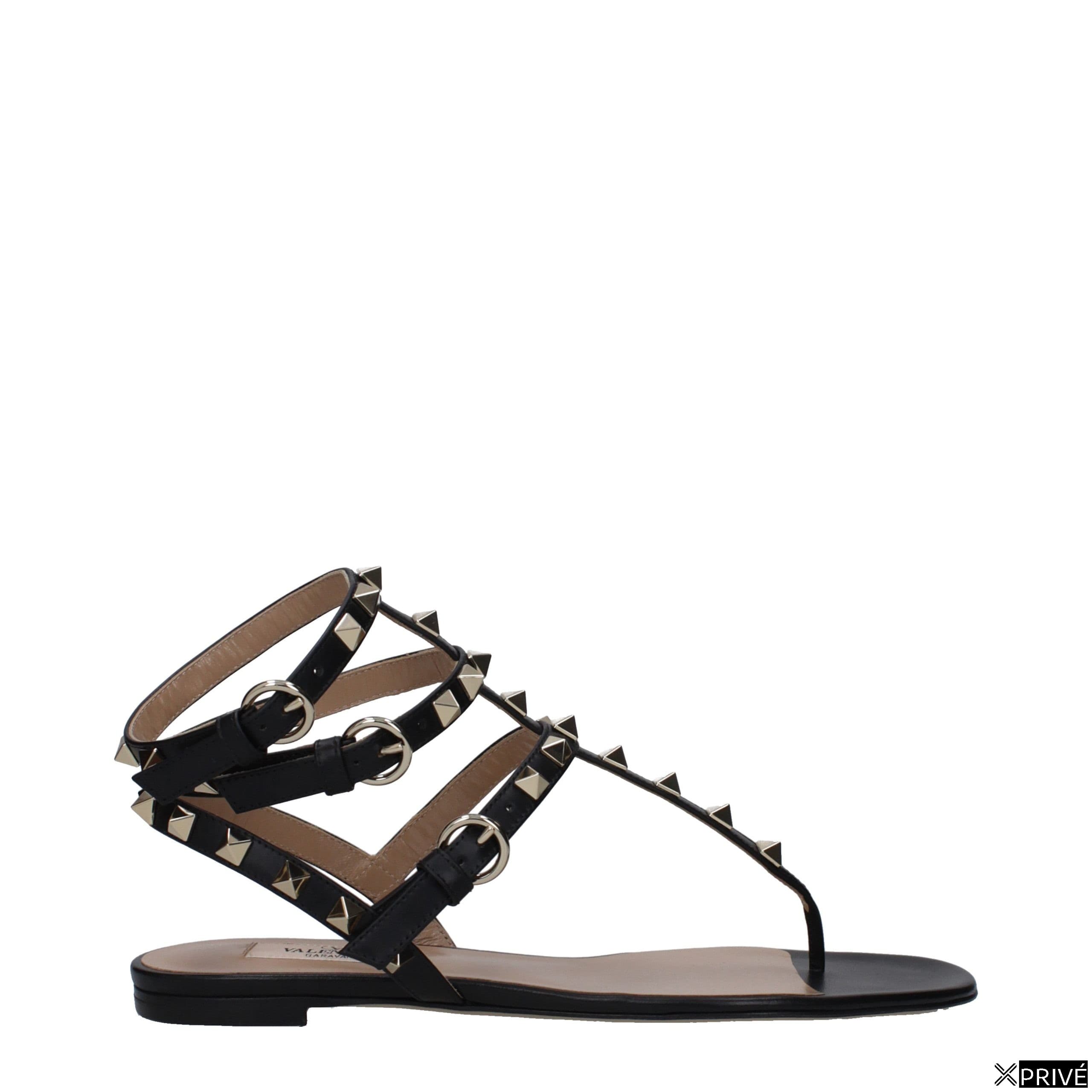Sandales noires en Cuir — 1