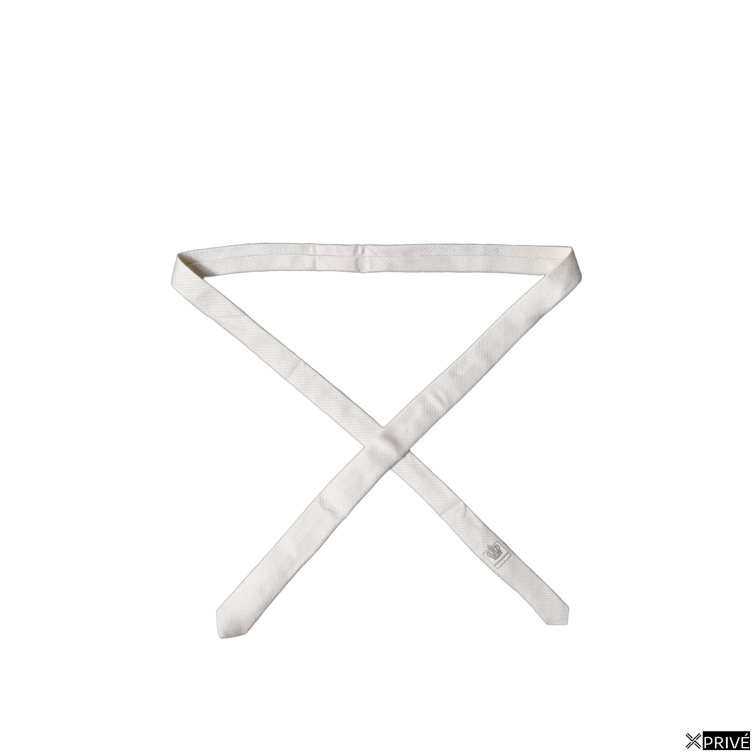 Cravate et nœud papillon blanc — 5