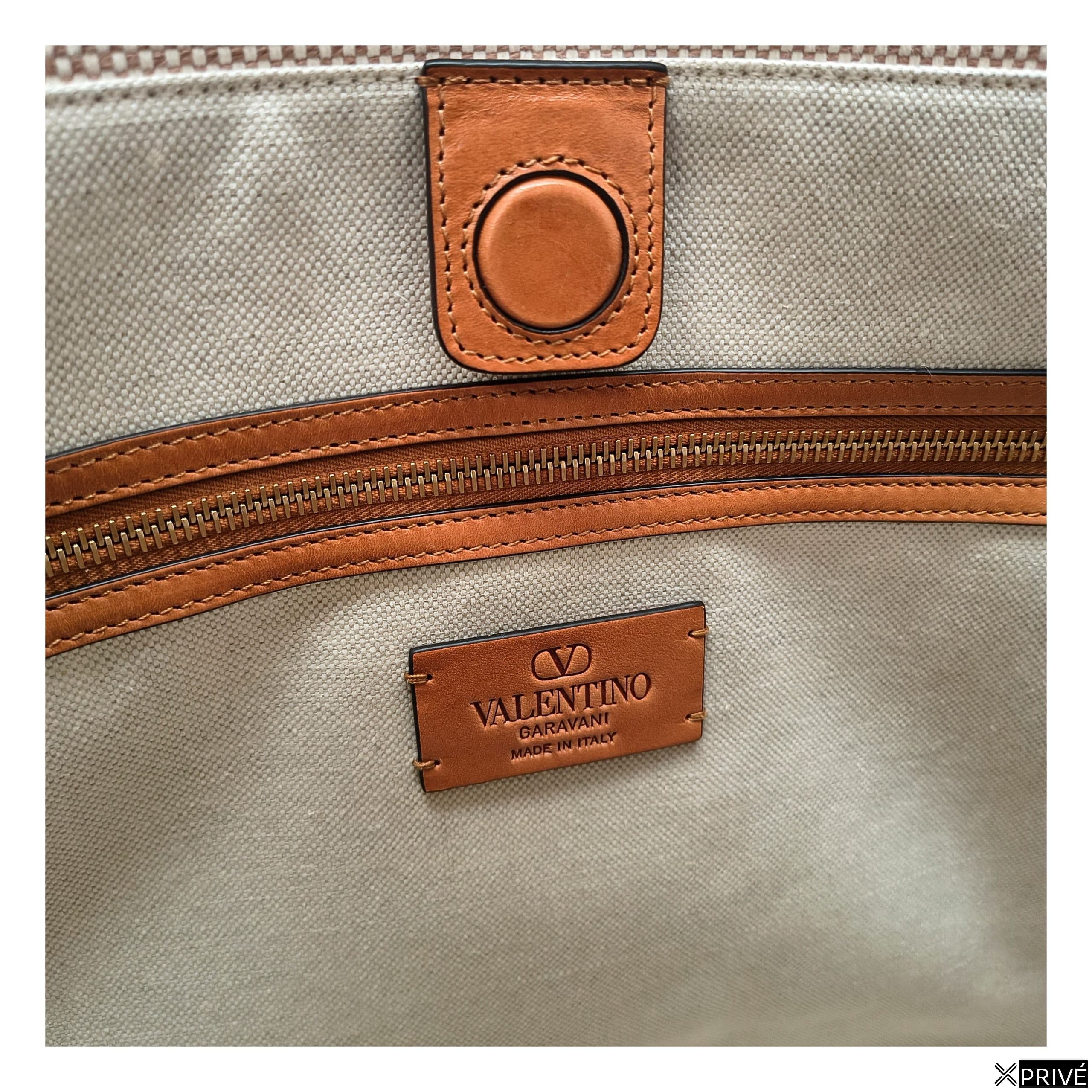 Sac à main beige en Tissu — 4