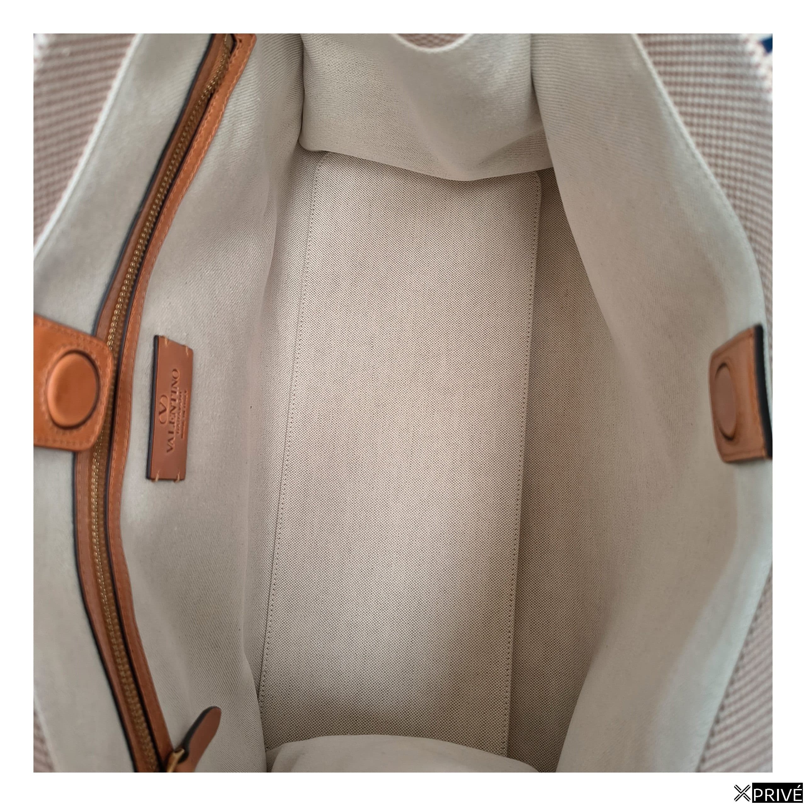 Sac à main beige en Tissu — 5