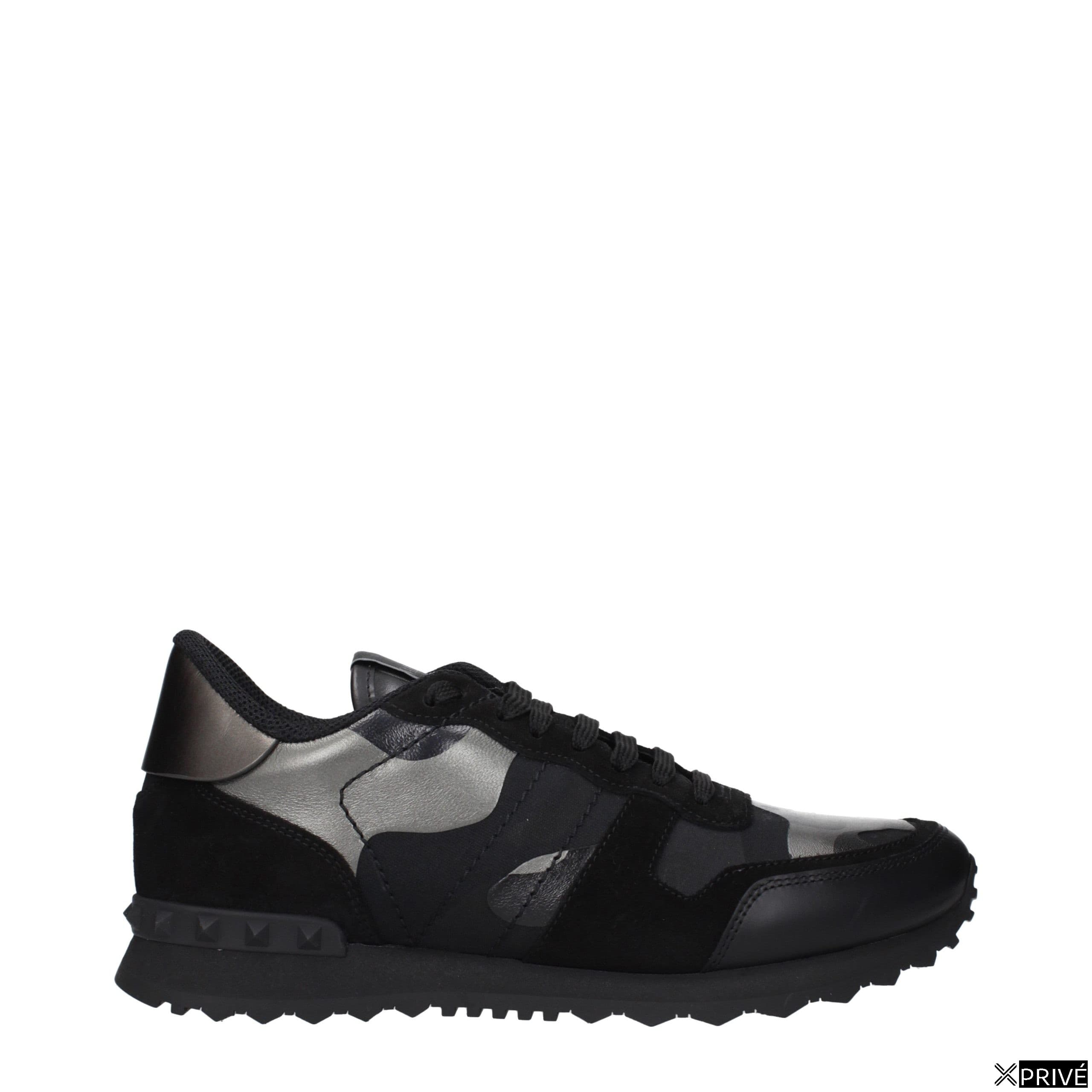 Chaussures de sport noires en Cuir — 1