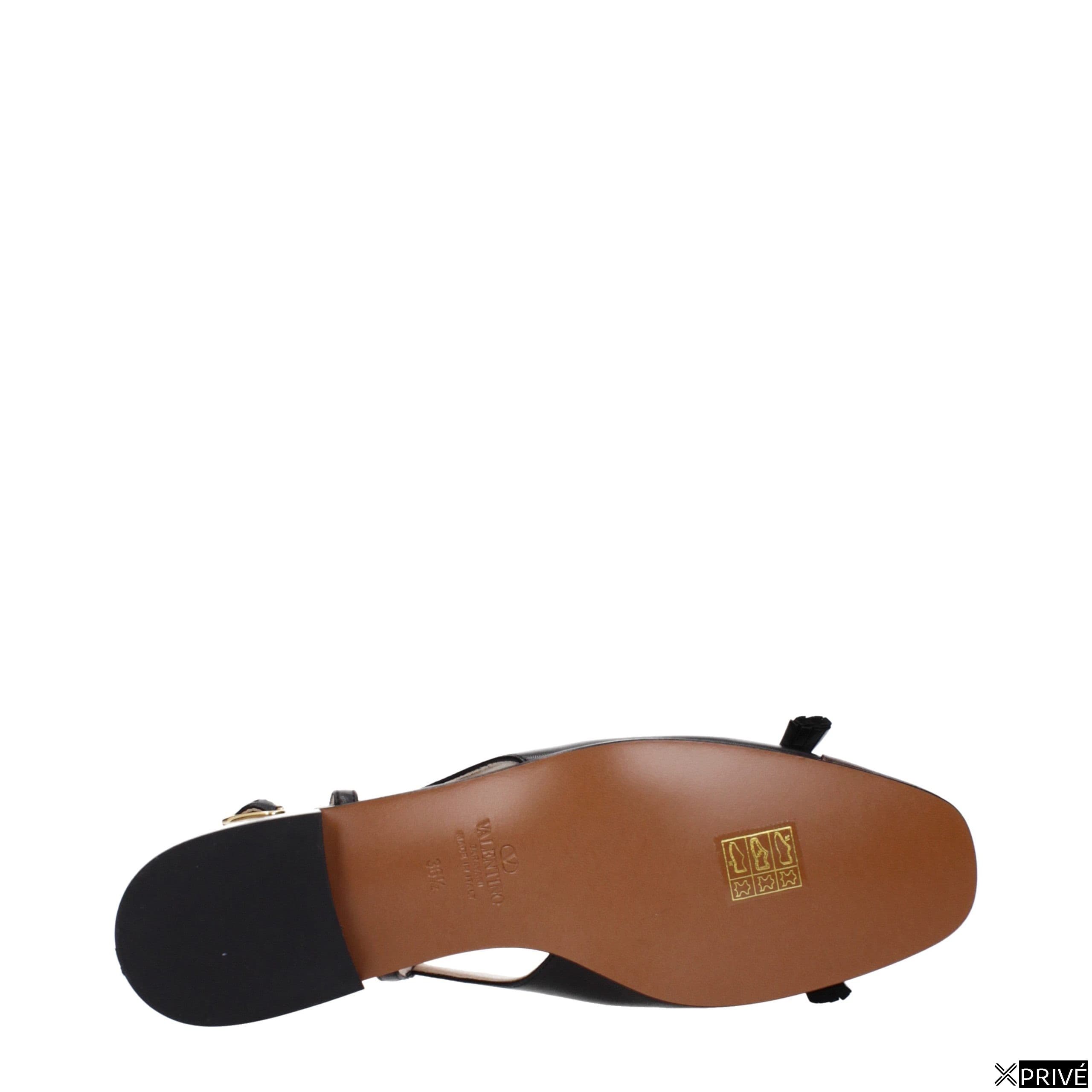 Chaussures plates noires en Cuir — 5