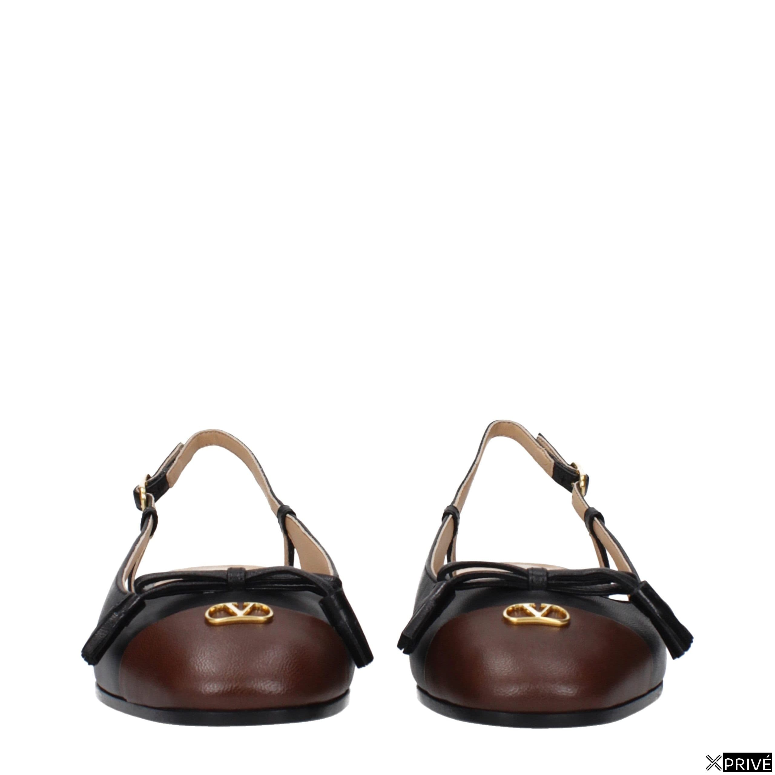 Chaussures plates noires en Cuir — 3