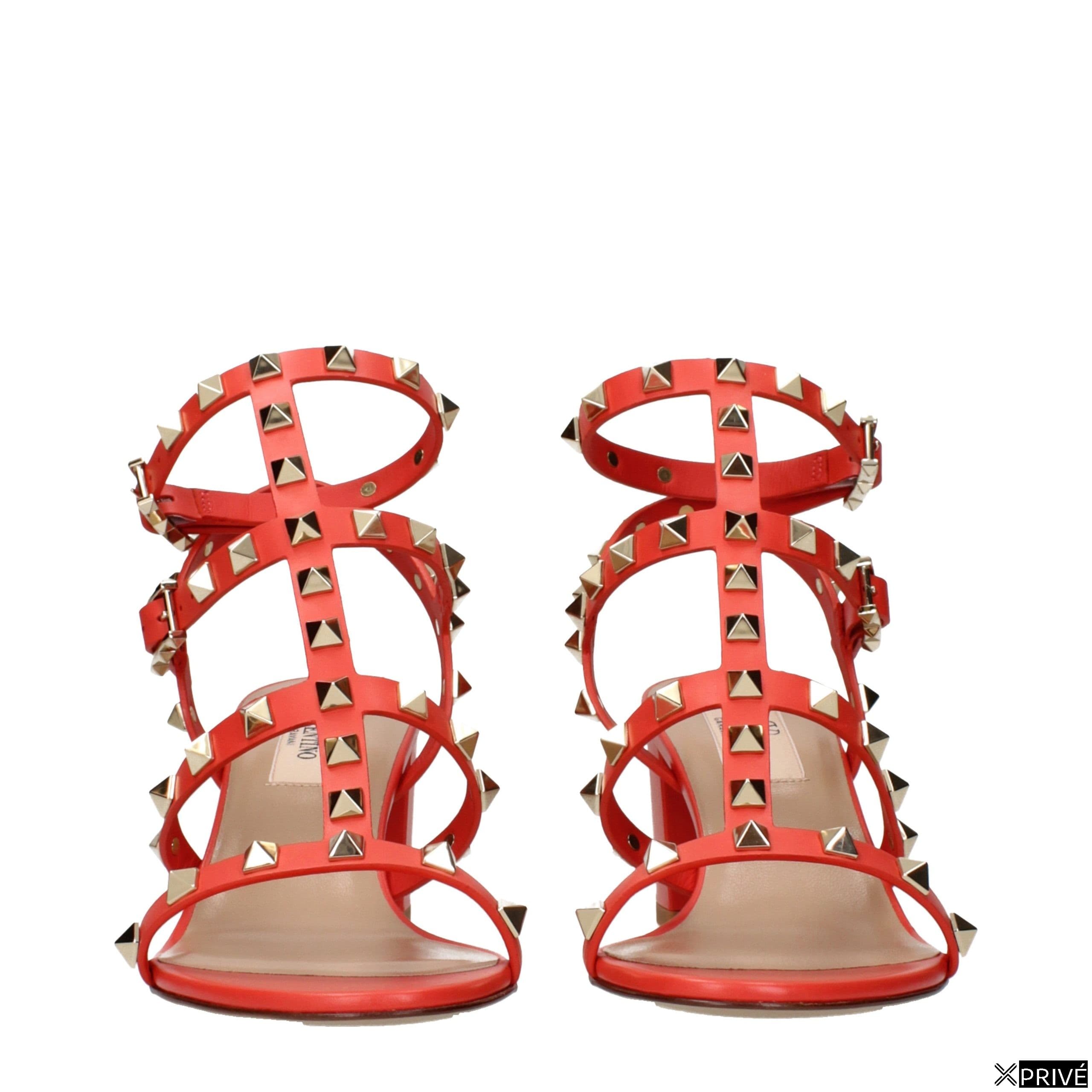 Sandales oranges en Cuir — 3