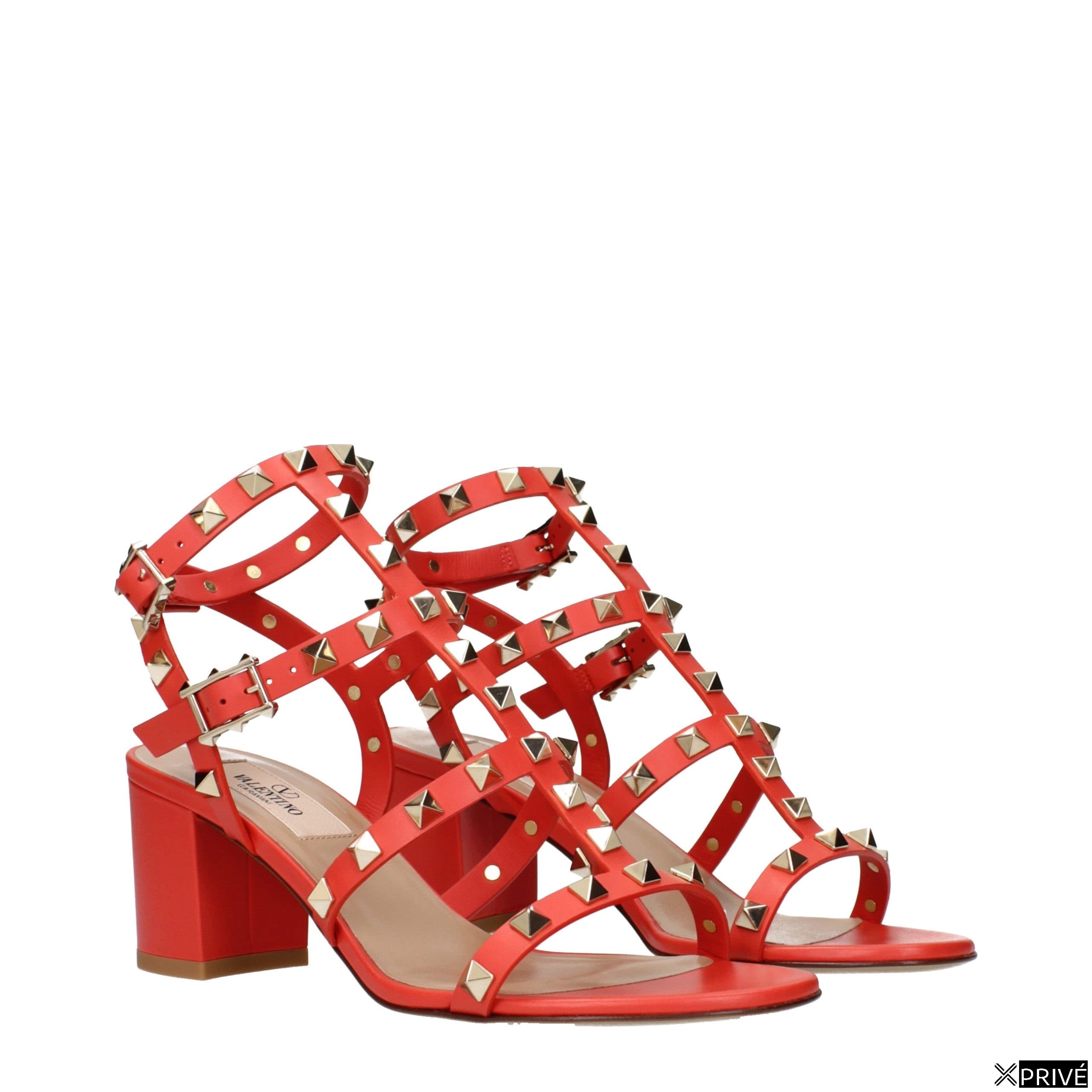 Sandales oranges en Cuir — 2