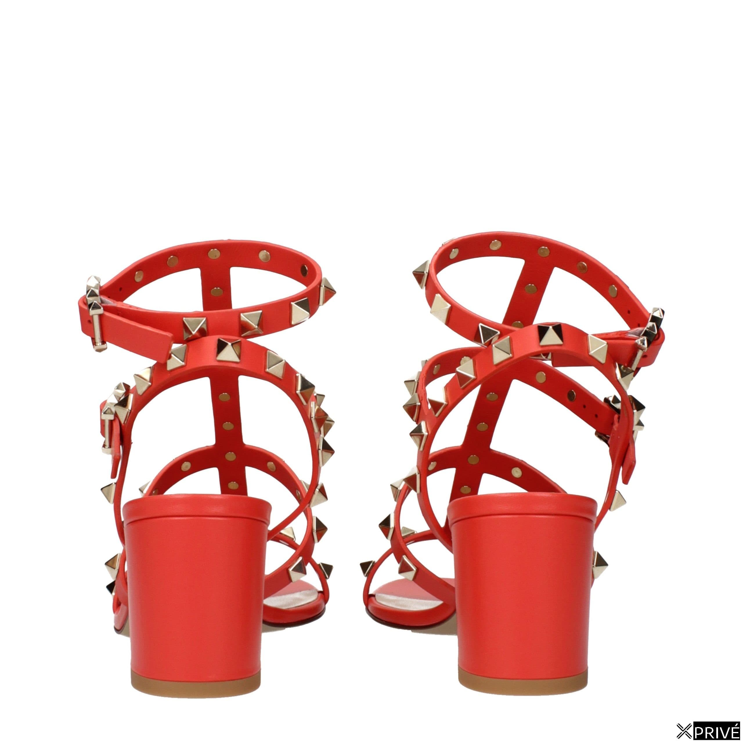 Sandales oranges en Cuir — 5