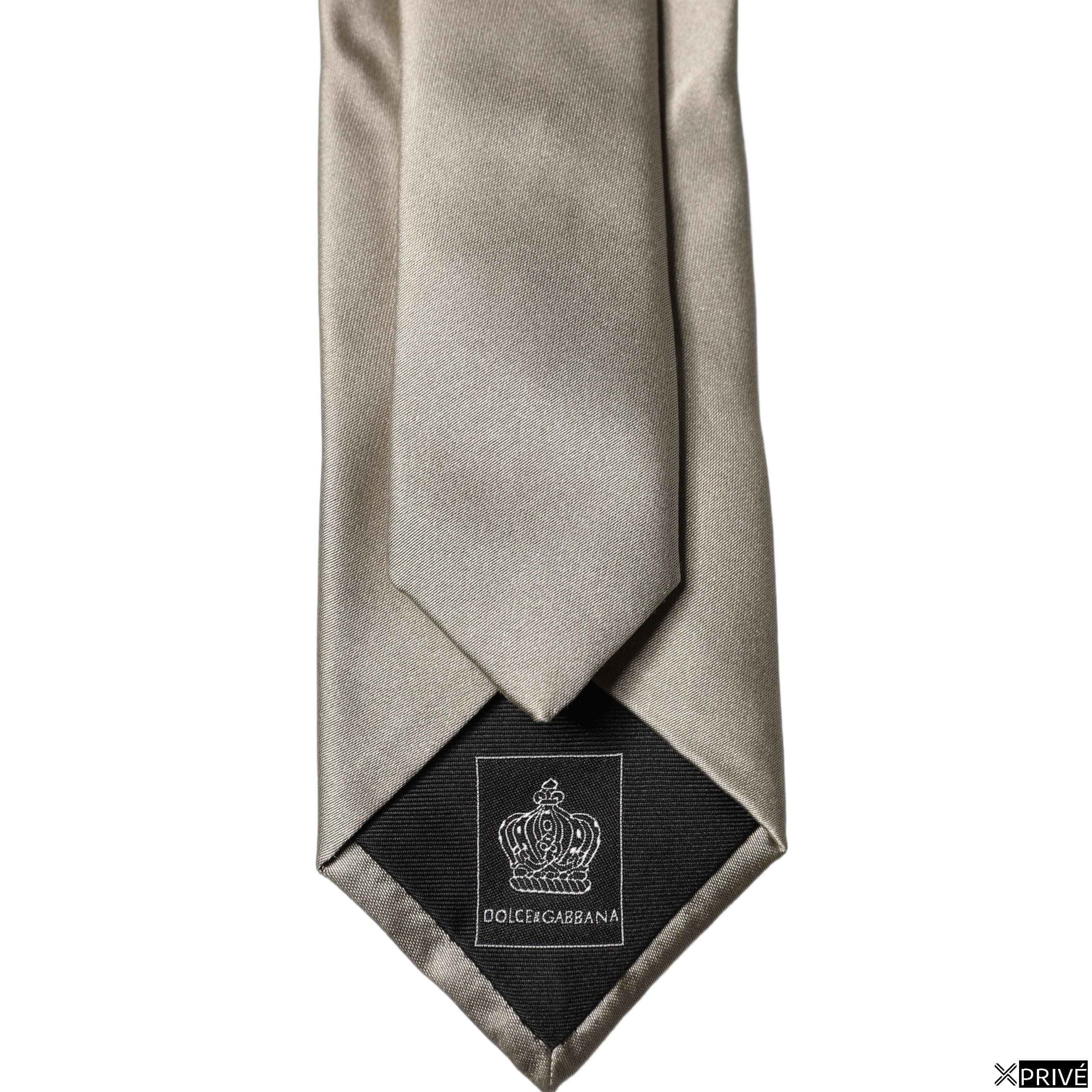 Cravate et nœud papillon beige — 4