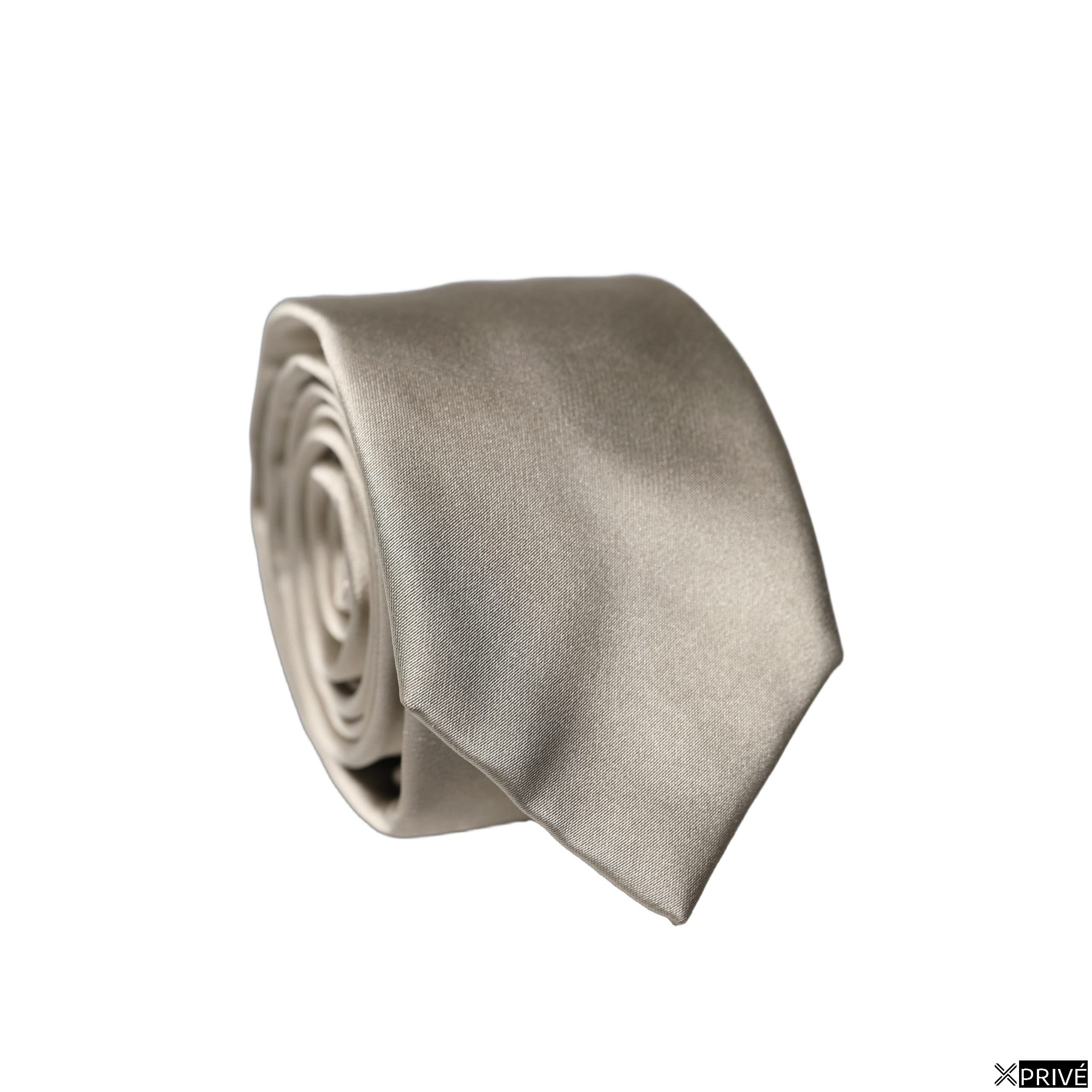 Cravate et nœud papillon beige — 1