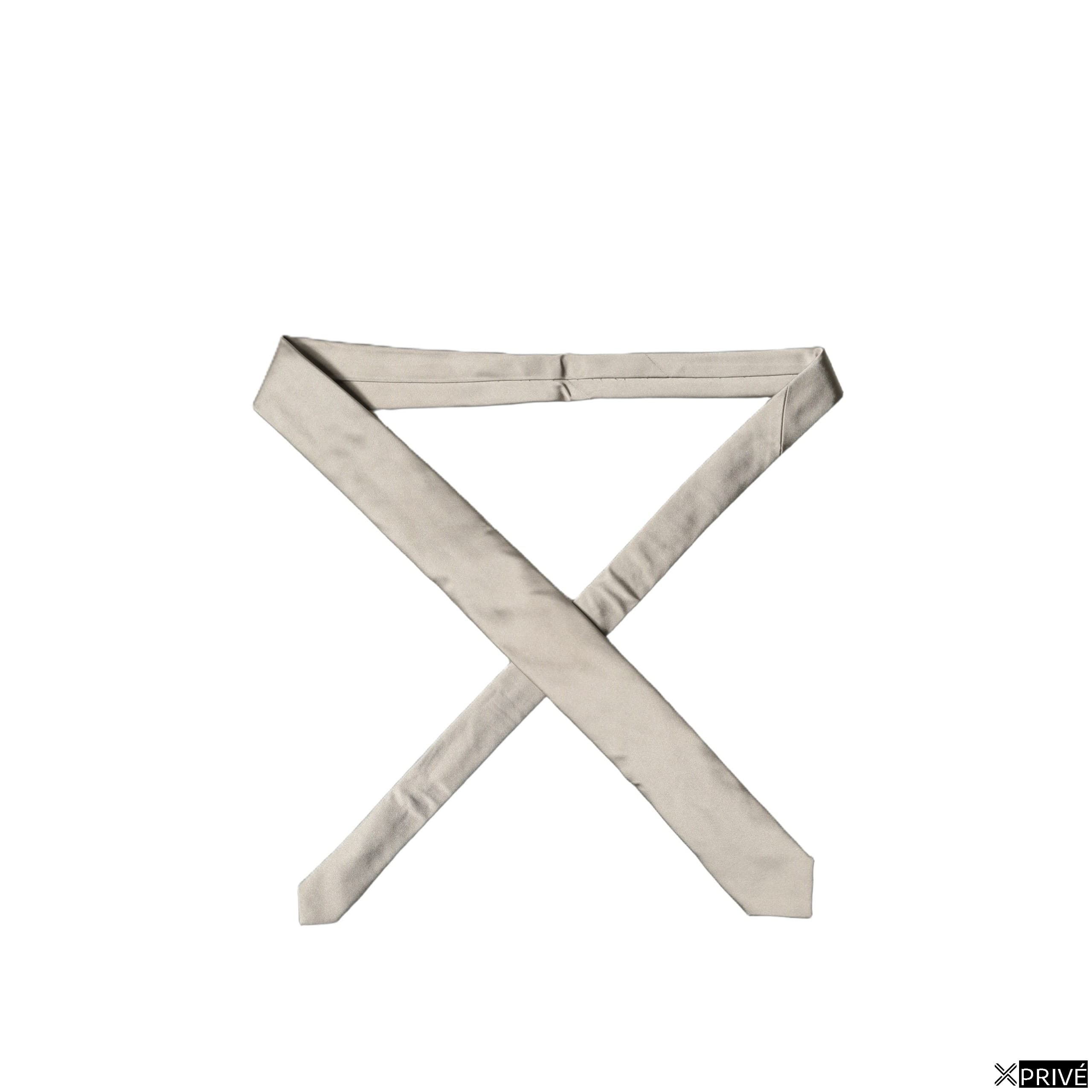 Cravate et nœud papillon beige — 5
