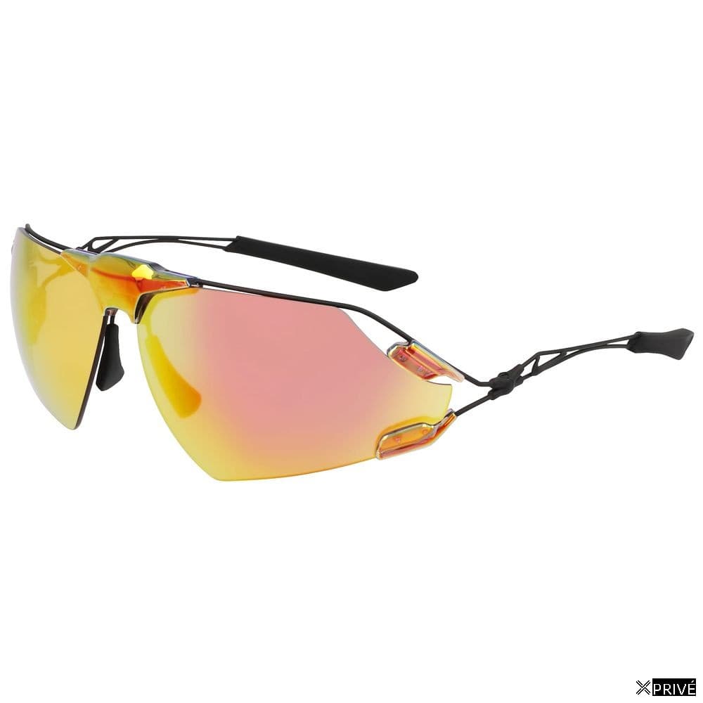 Lunettes de soleil oranges en Titane — 1