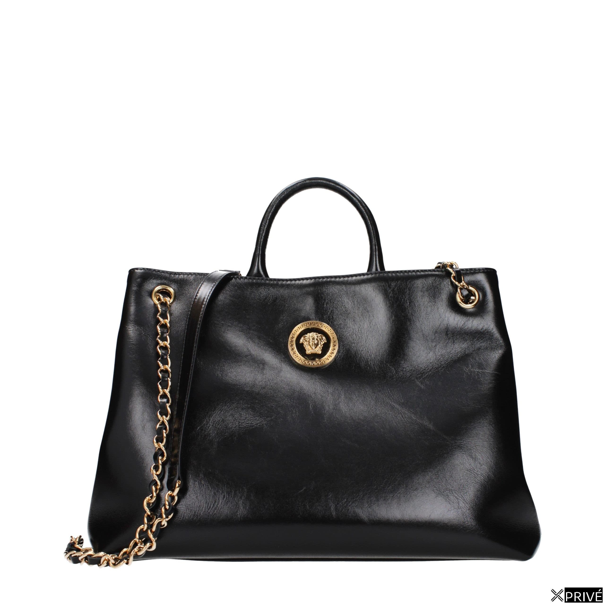 Black Leather Handbag — 1