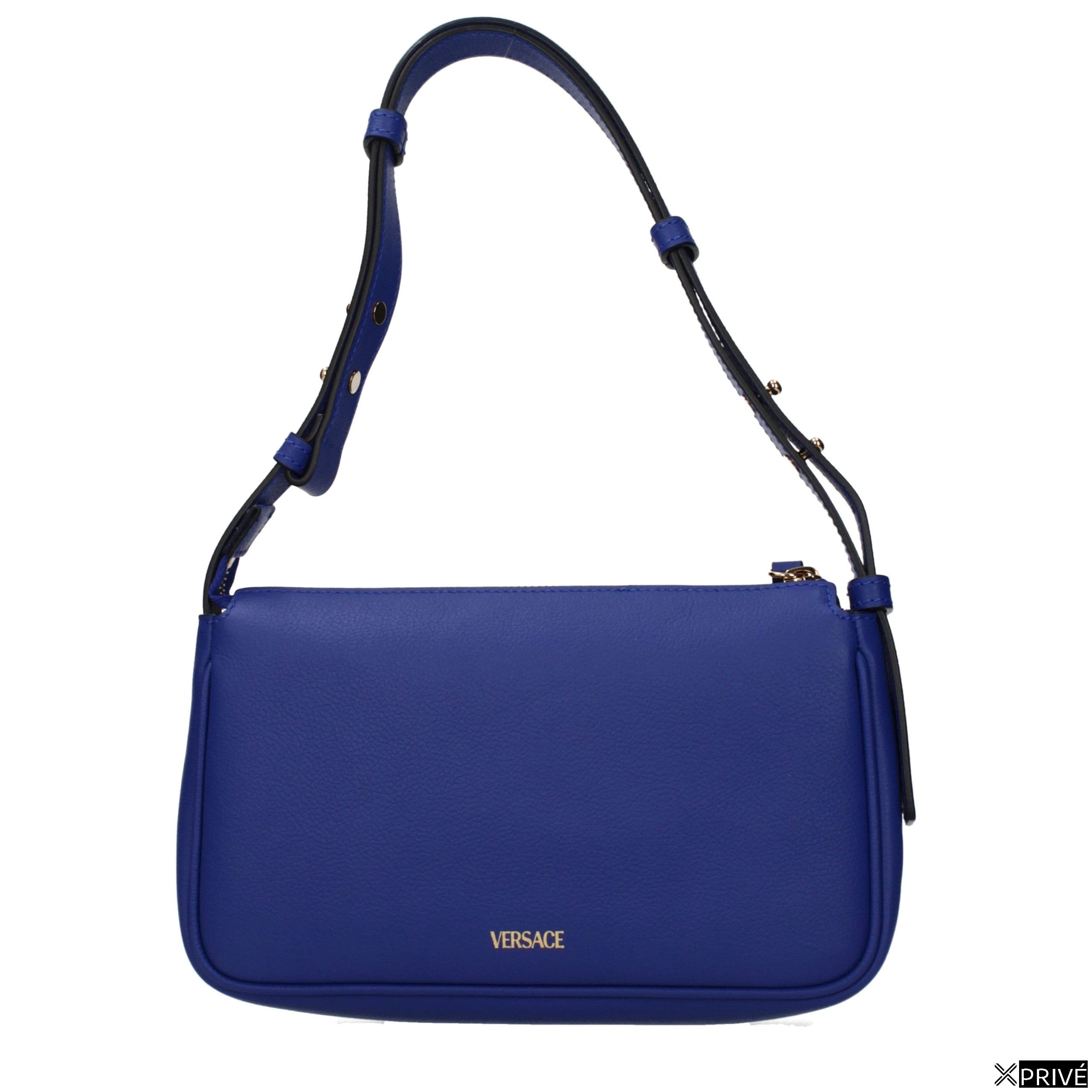 Blue Leather Shoulder Bag — 3