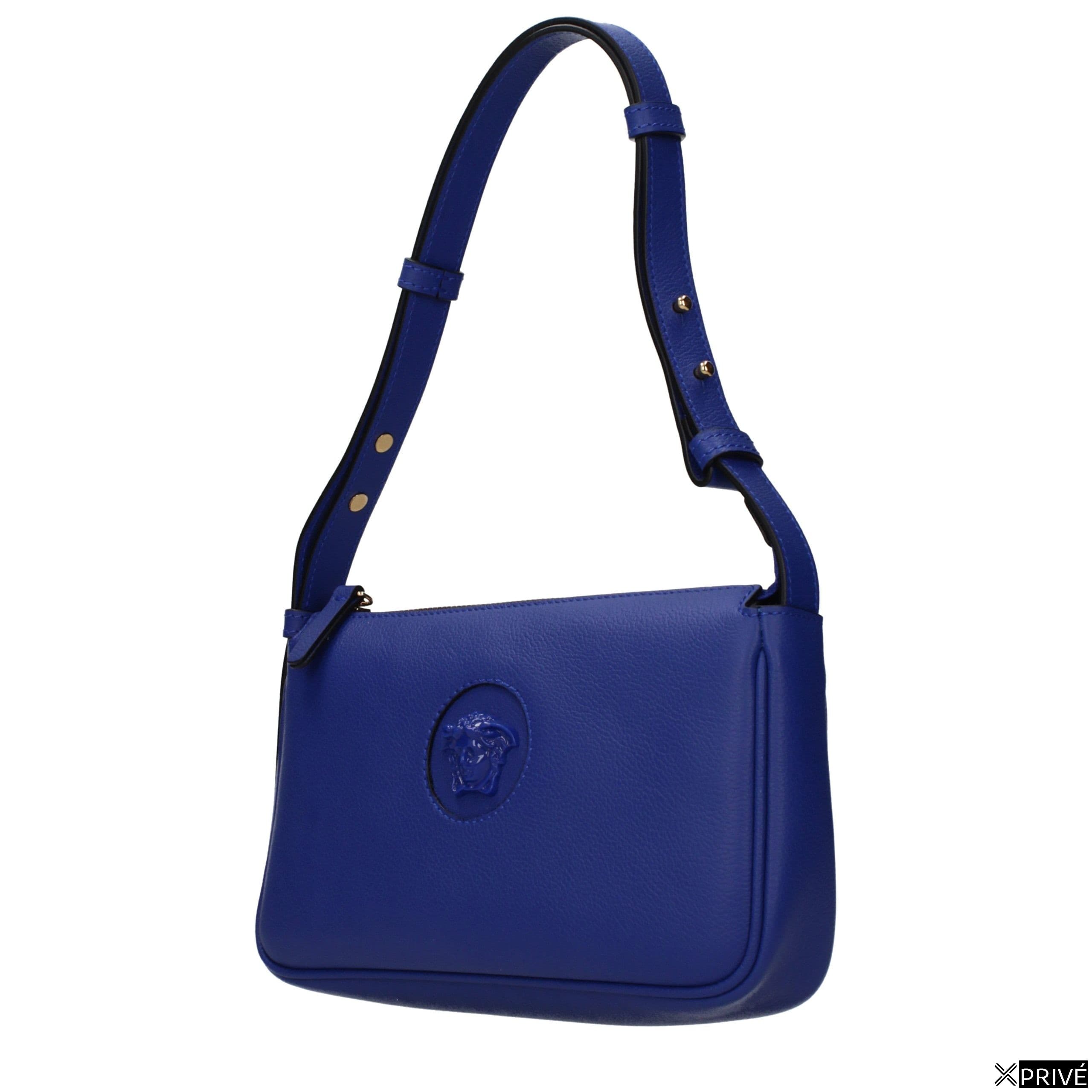 Blue Leather Shoulder Bag — 2