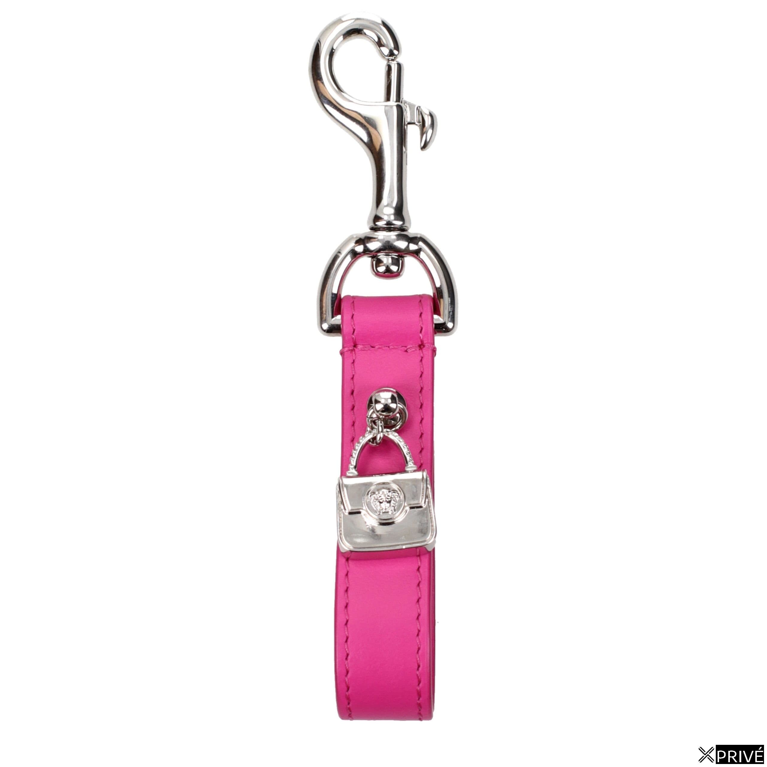 Porte-clés rose en Cuir — 1