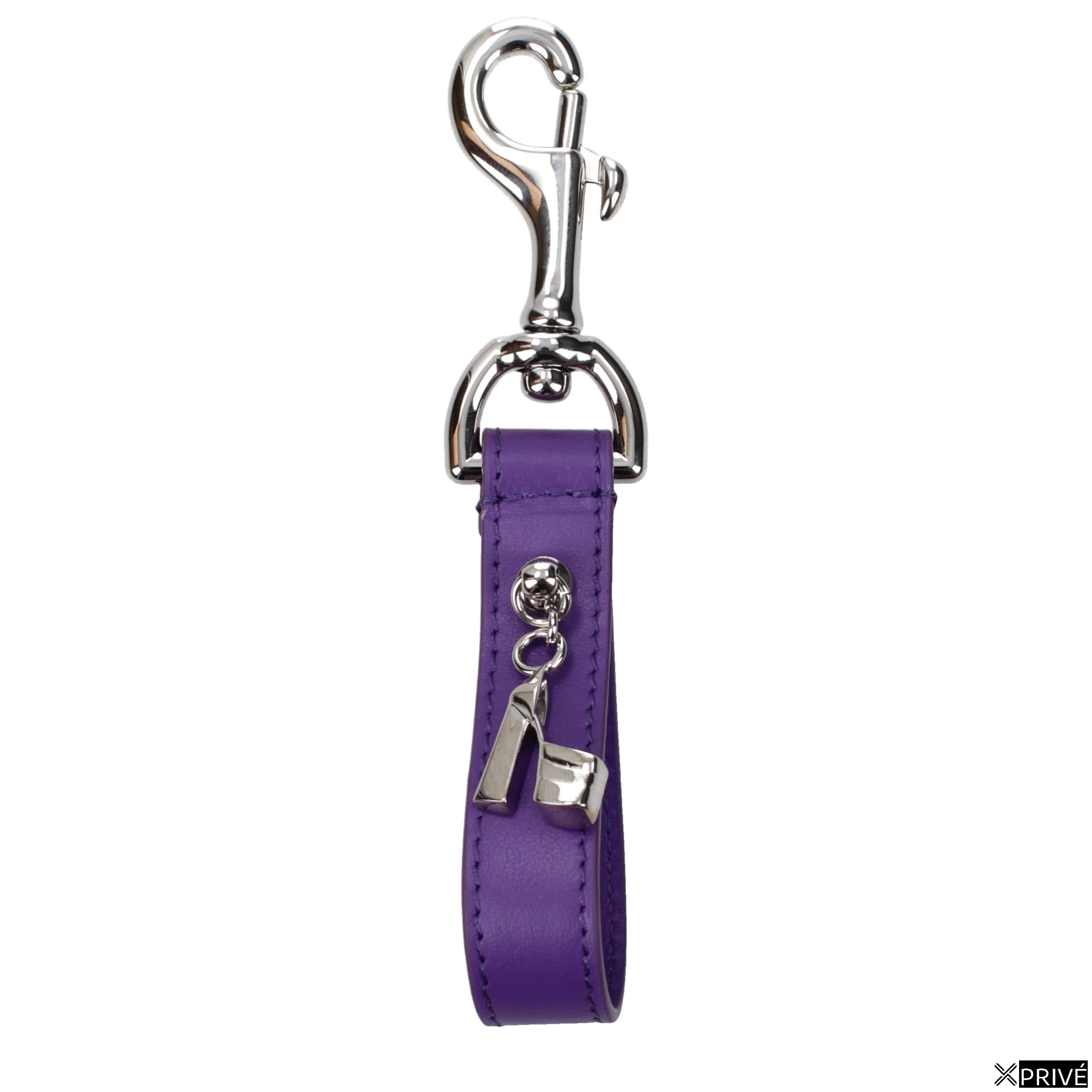 Porte-clés violet en Cuir — 1