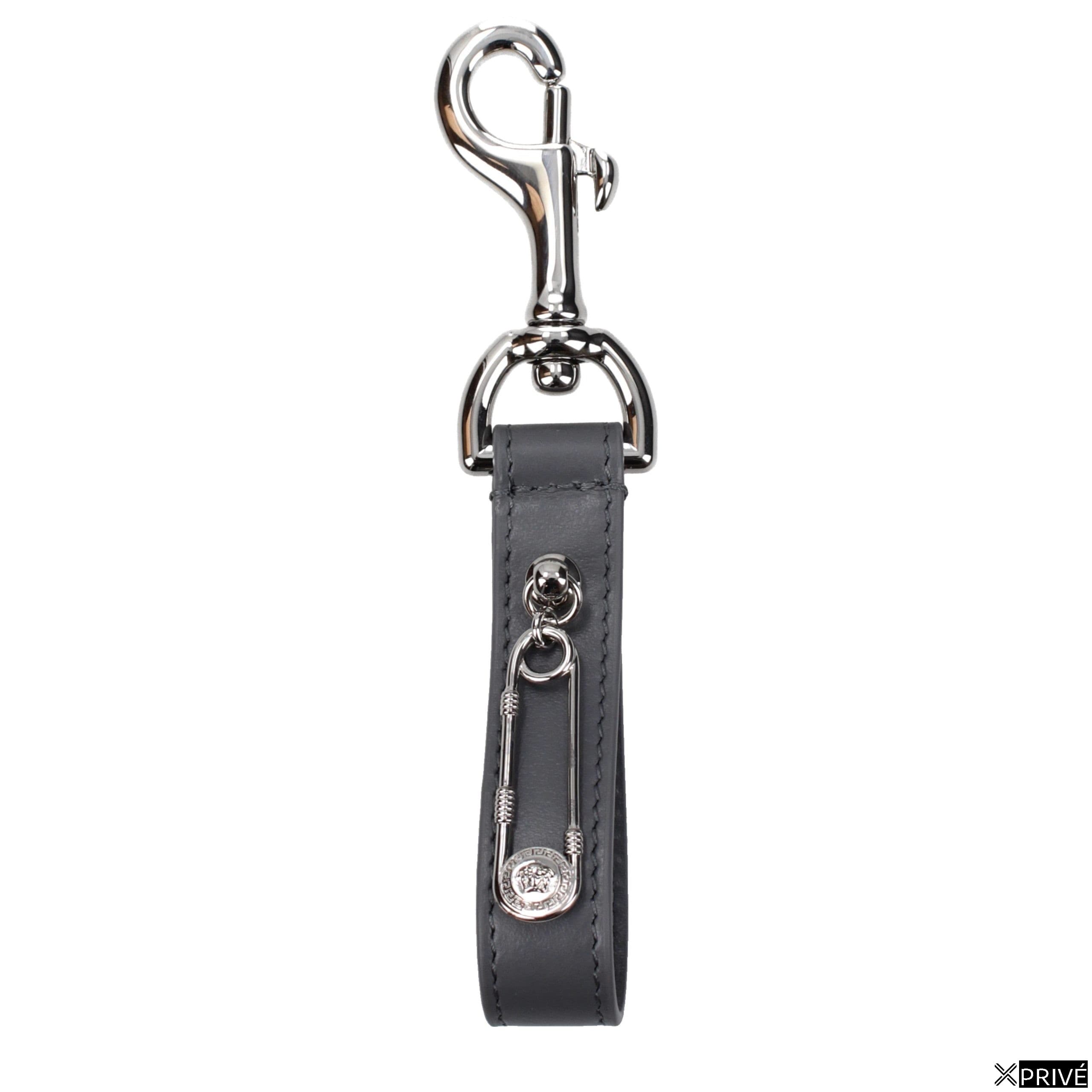Porte-clés gris en Cuir — 1