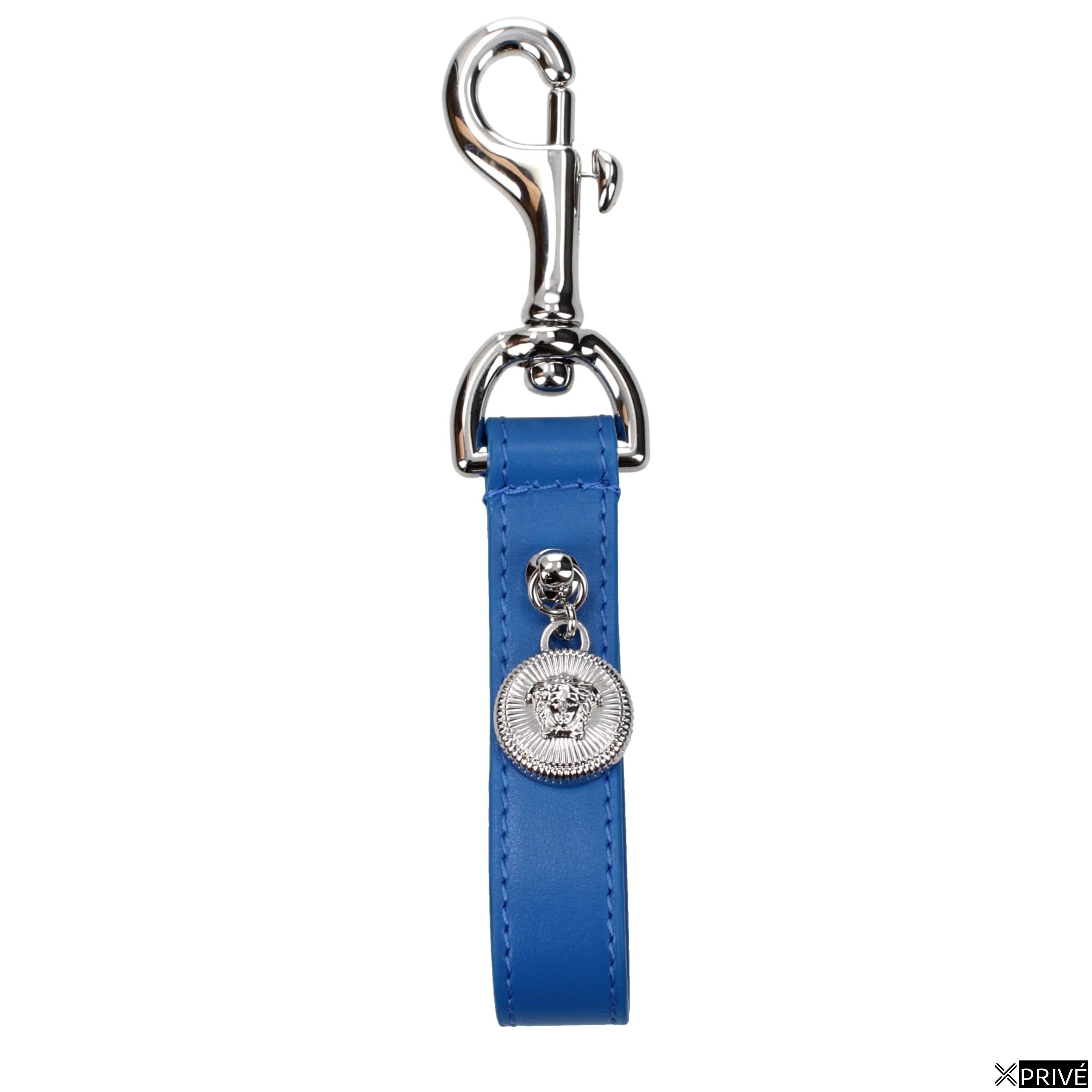 Porte-clés bleu en Cuir — 1