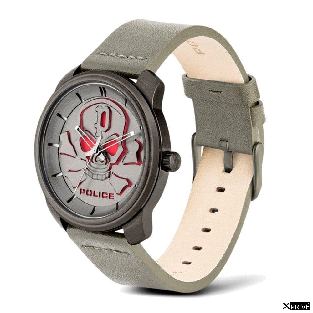 Montre grise en Cuir — 2