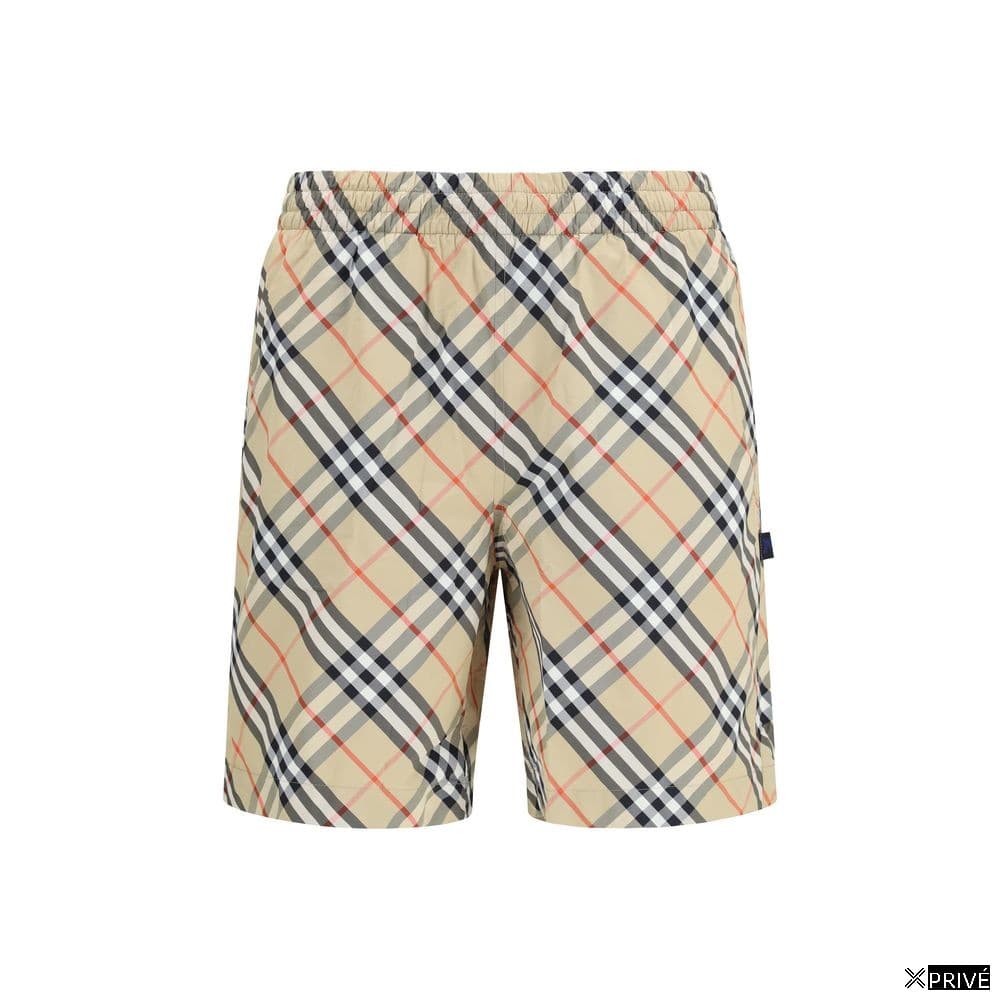 Beige Polyamide Swim Shorts — 1