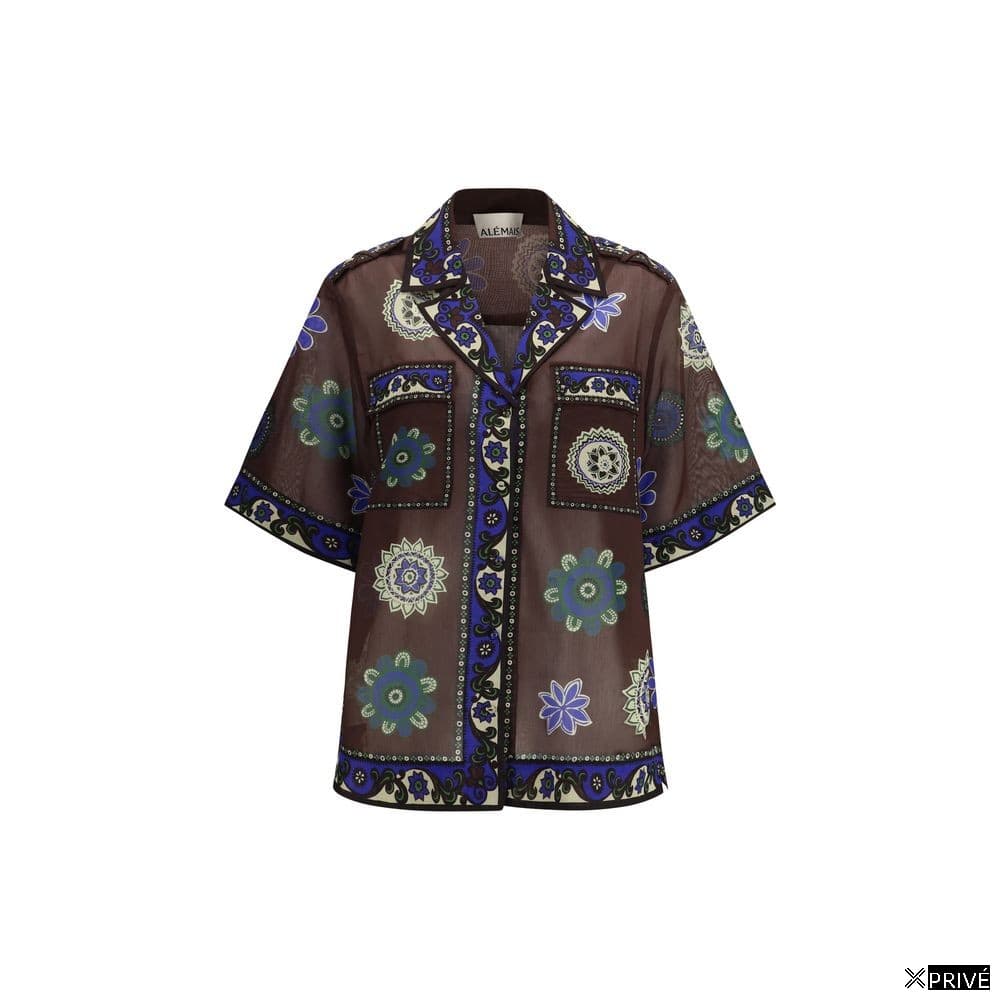 Chemise brune en Ramie — 1
