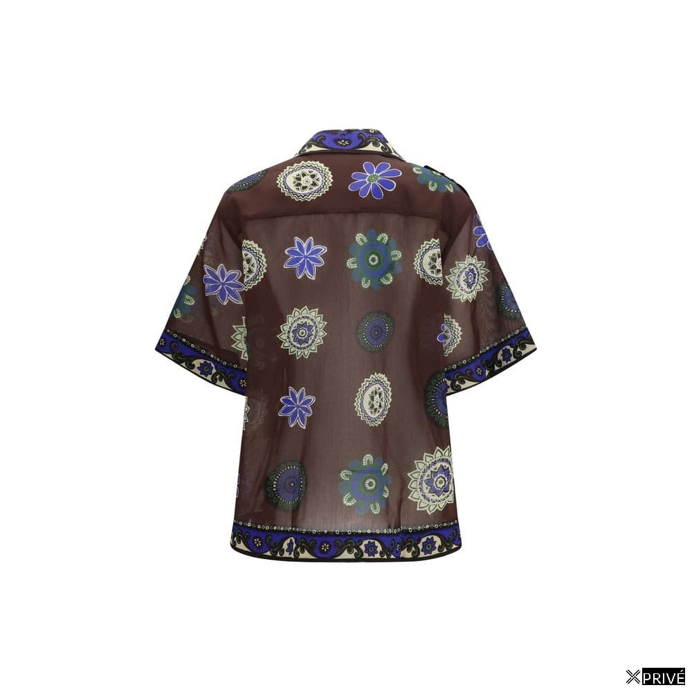 Chemise brune en Ramie — 2