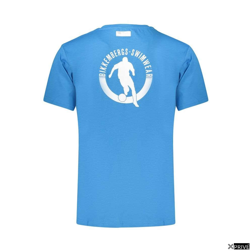 T-shirt bleu en Coton — 2