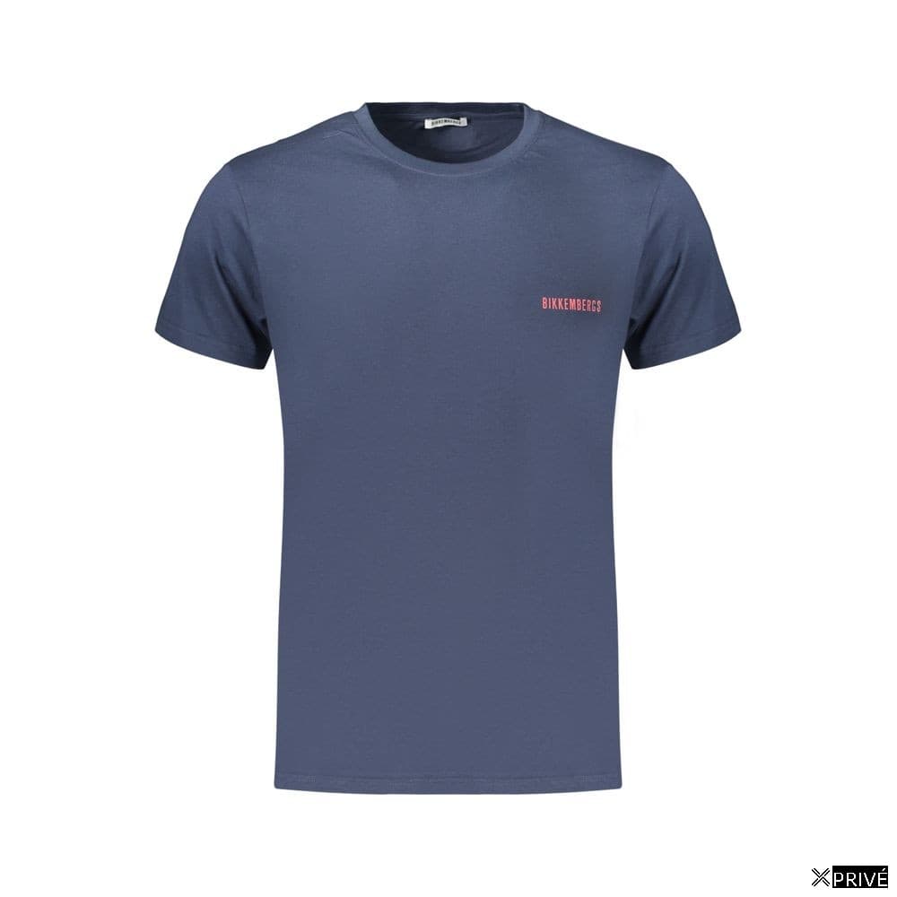 T-shirt bleu en Coton — 1