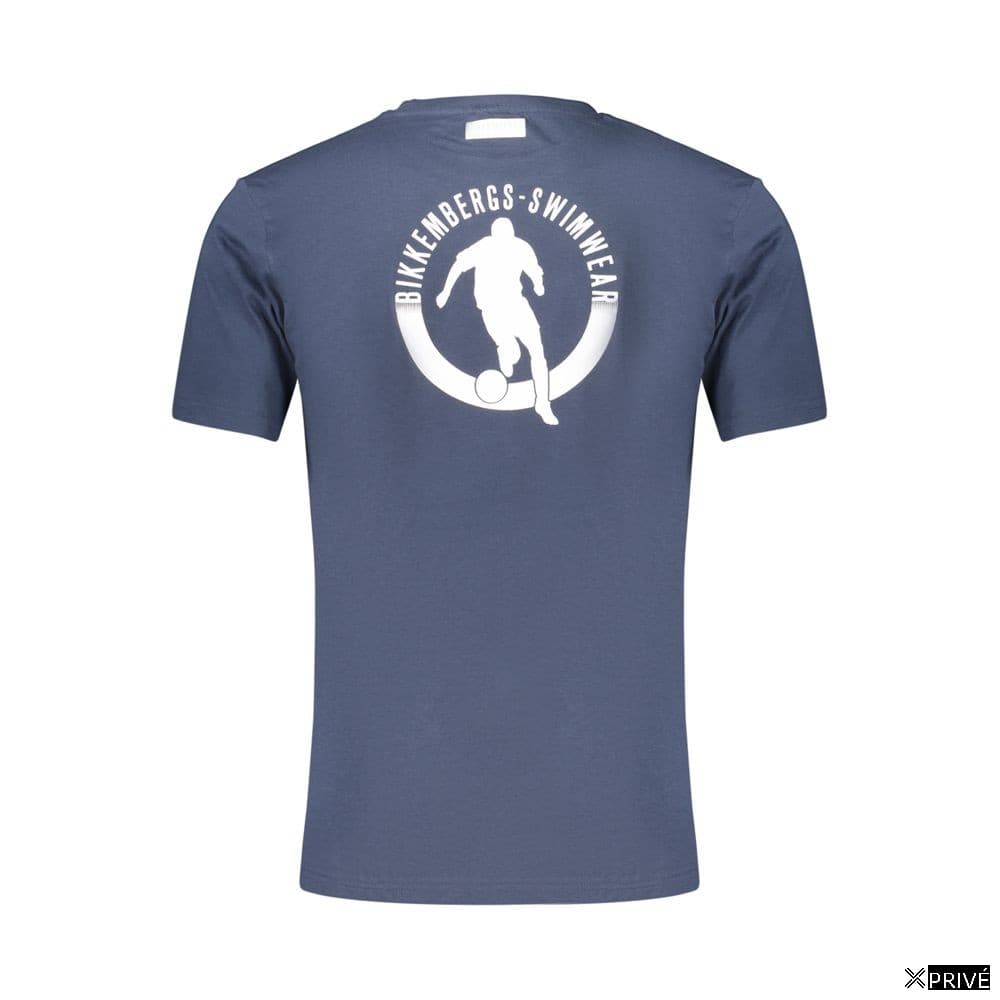 T-shirt bleu en Coton — 2