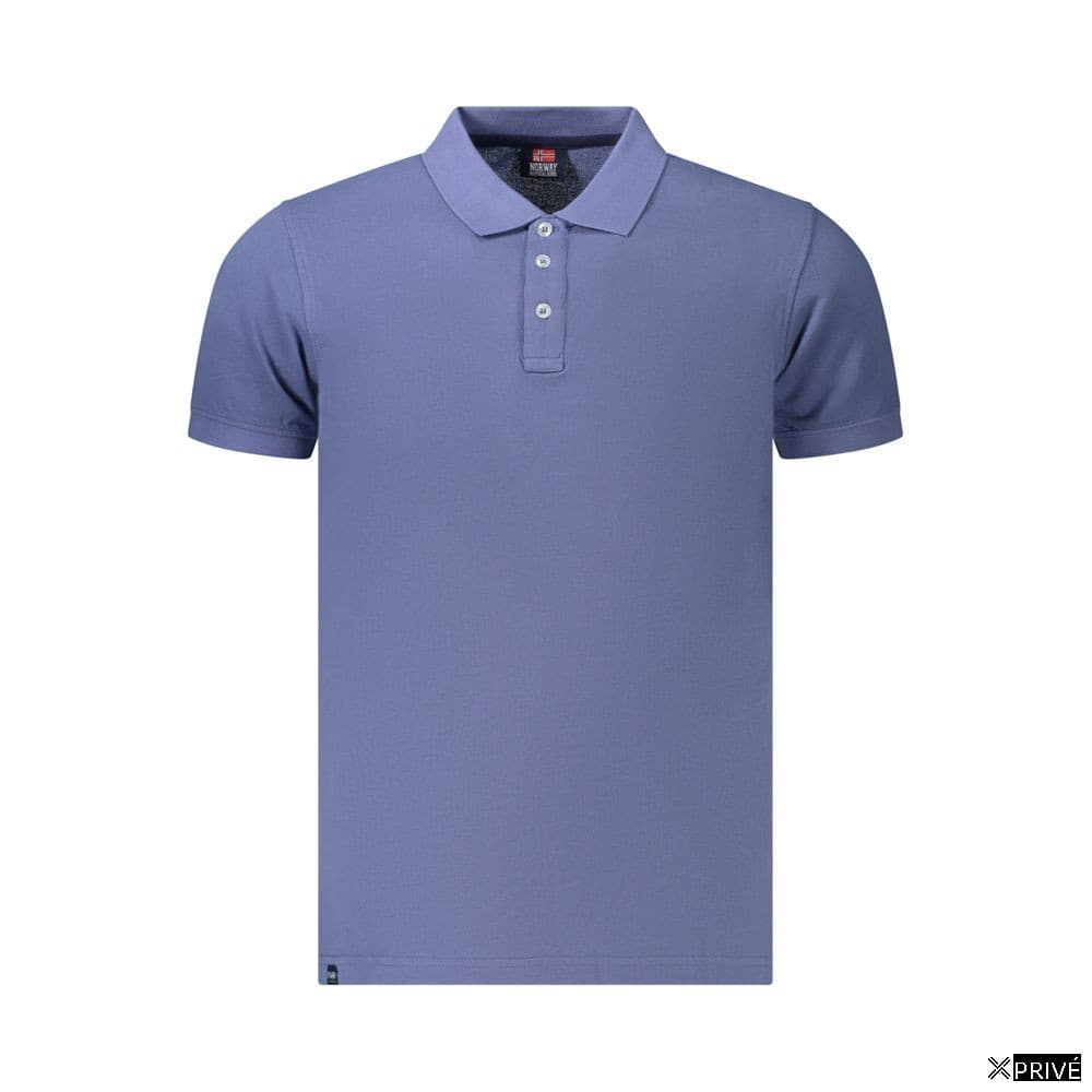 Polo bleu en Coton — 1