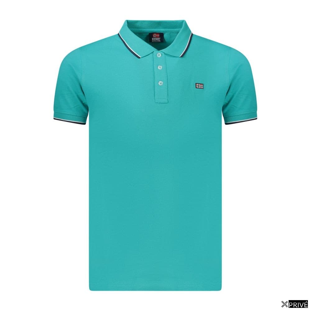 Polo bleu en Coton — 1