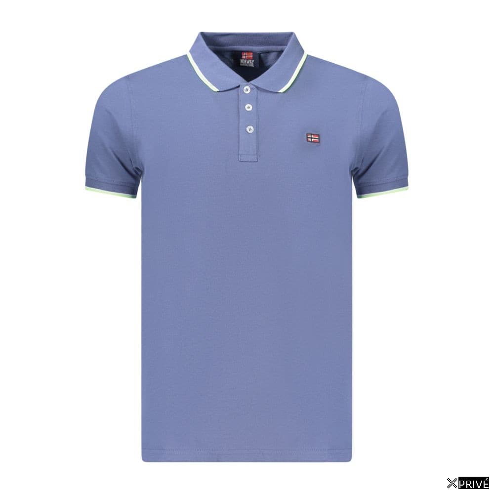 Polo bleu en Coton — 1